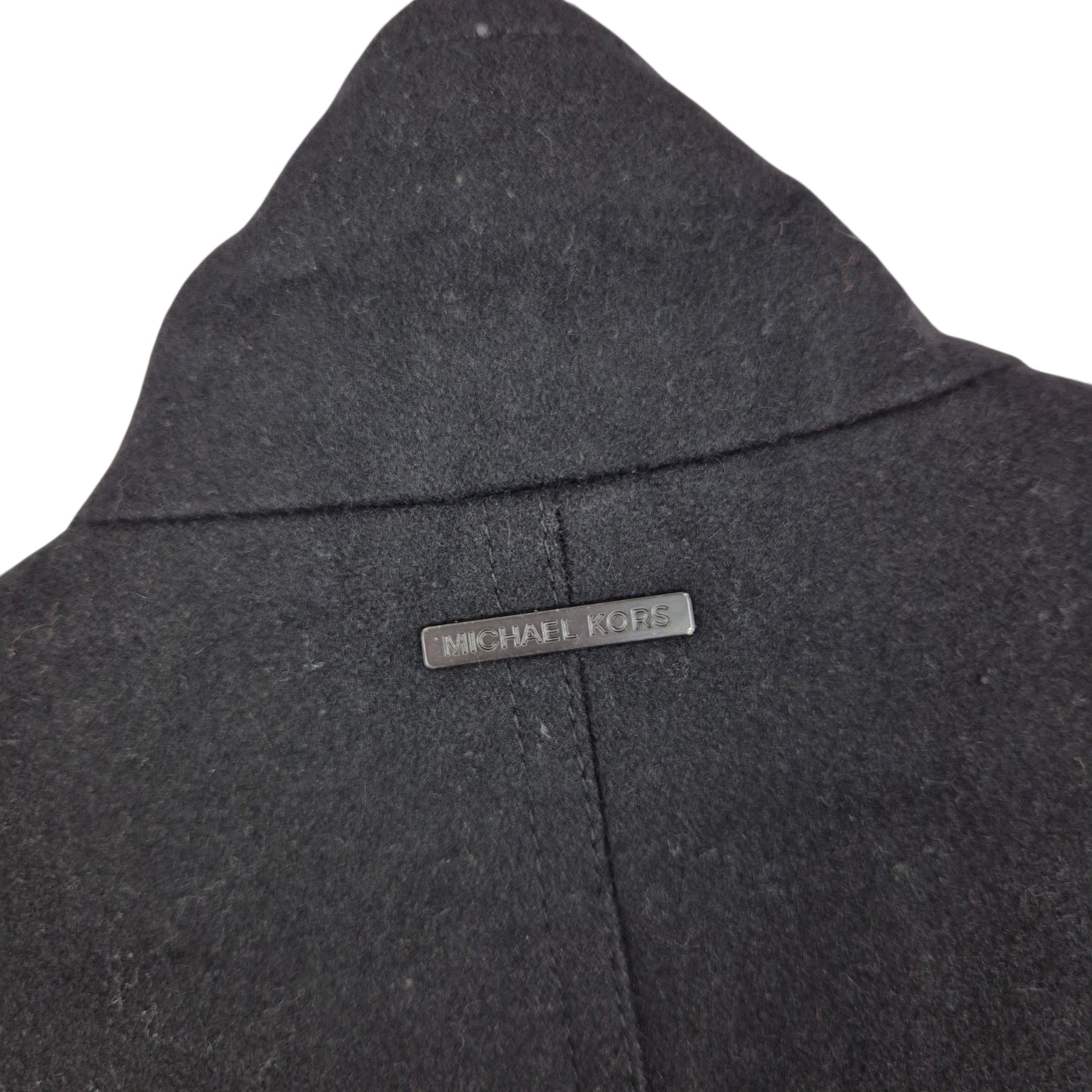 Michael Kors Black Heavy Quilted Button Jacket Size M