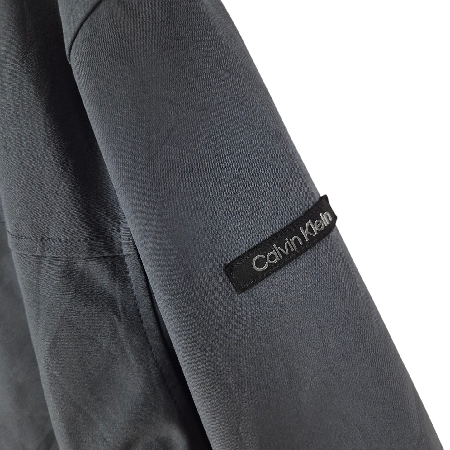 Calvin Klein Grey Fleece Insulated Windbreaker Jacket Size L