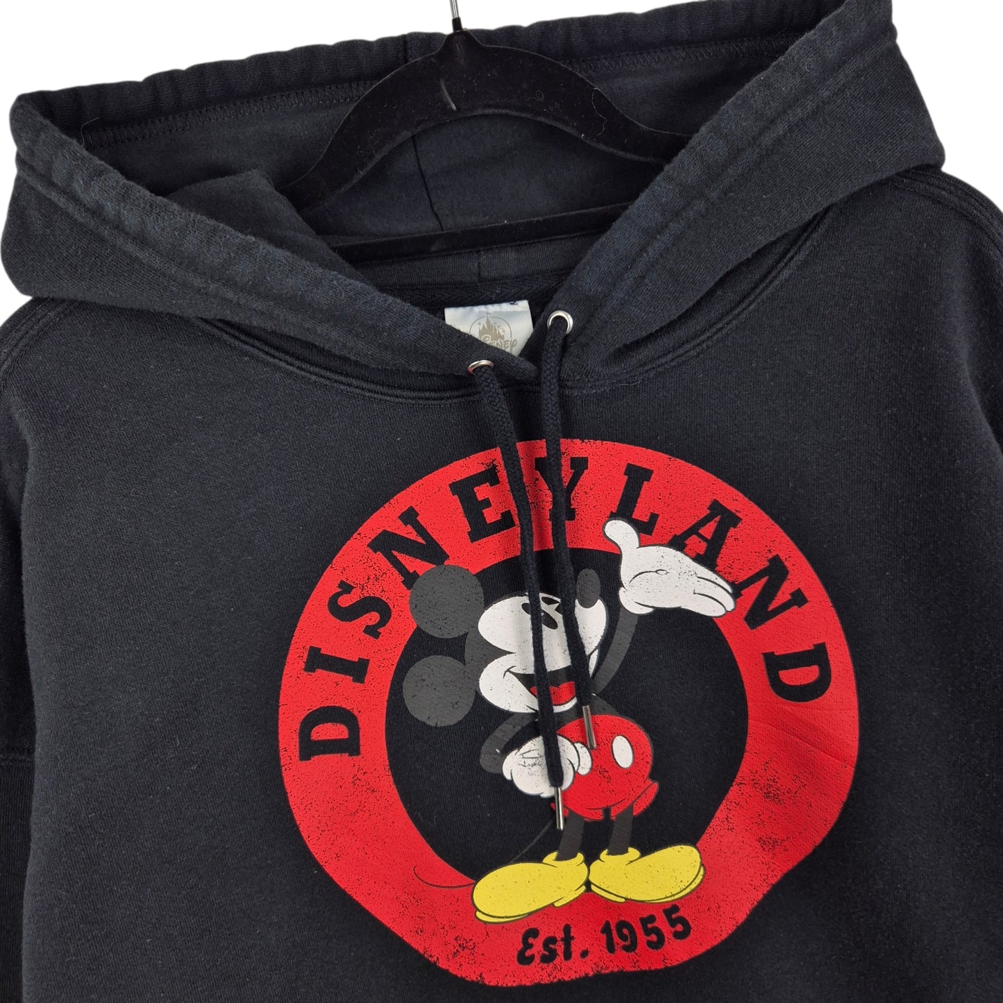 Disneyland Mickey Mouse Womens Black Oversized Hoodie Size L