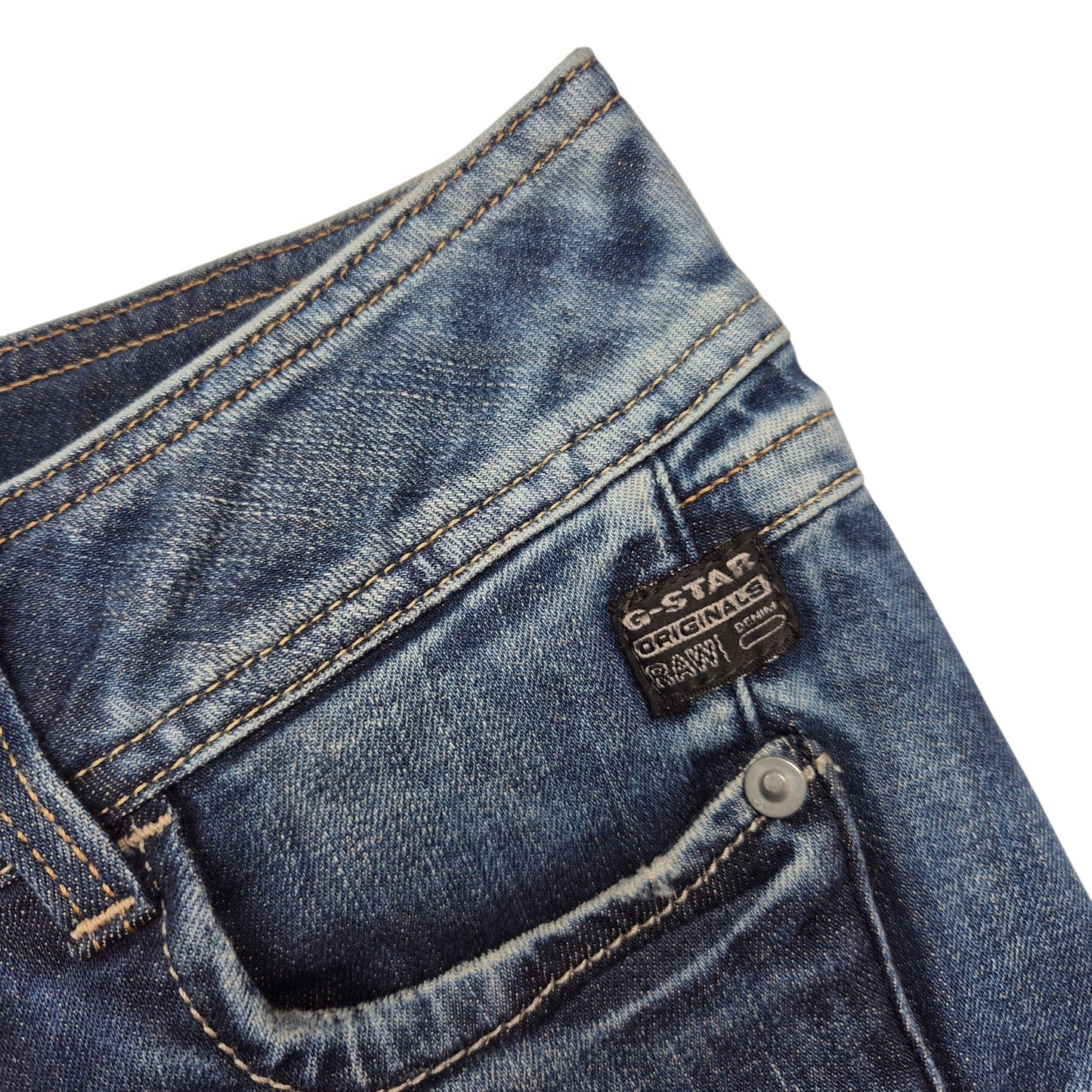 G Star Raw Jeans Womens Dark Blue Low Waist Denim W23