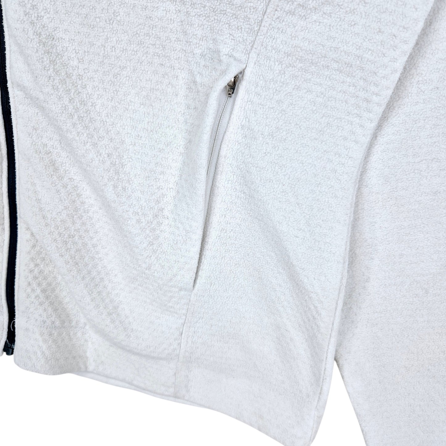 Vintage Nike Golf 2000's Womens White Fleece Zip Jumper Size M