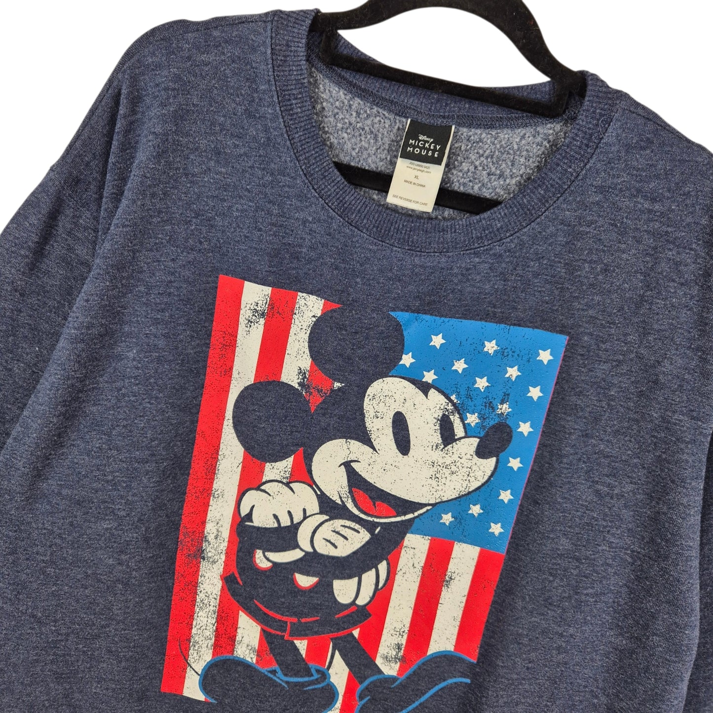 Disney Mickey Mouse Dark Blue Crewneck Sweater Size XL