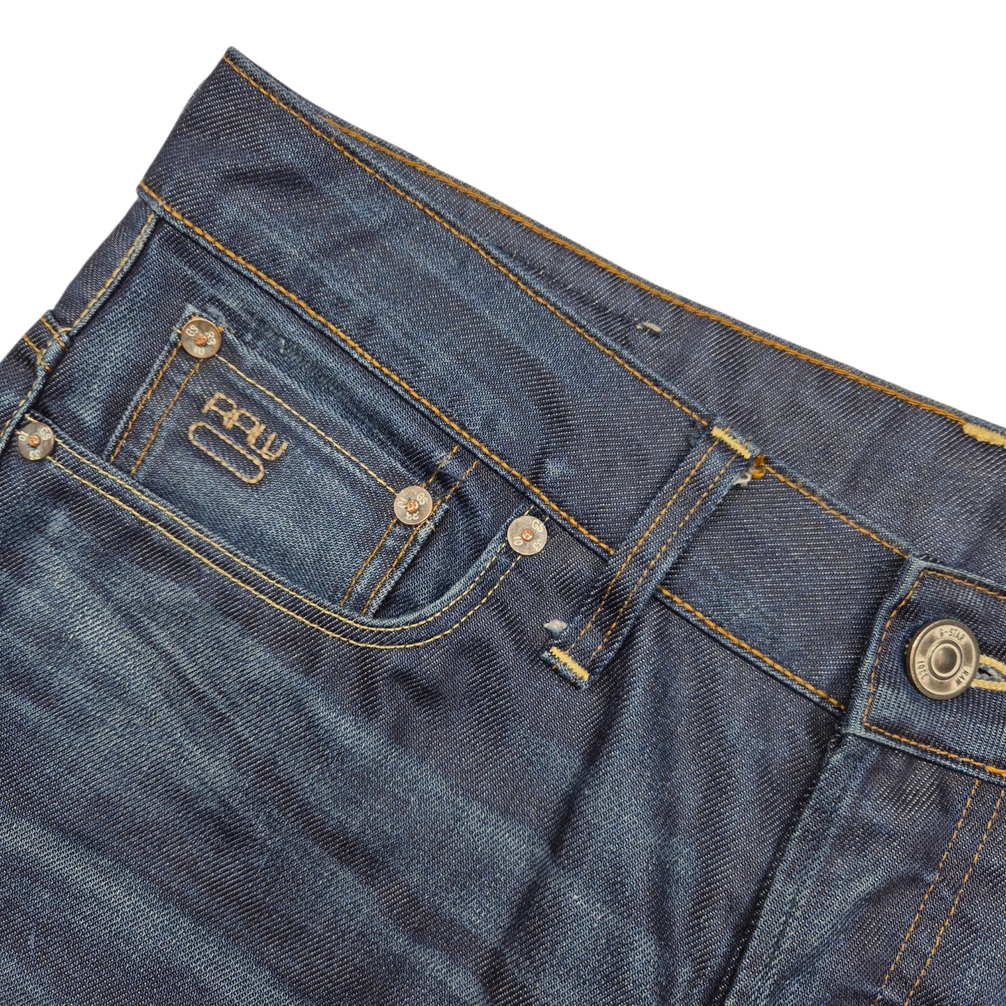G Star Raw Jeans Dark Blue Straight Leg Denim W32