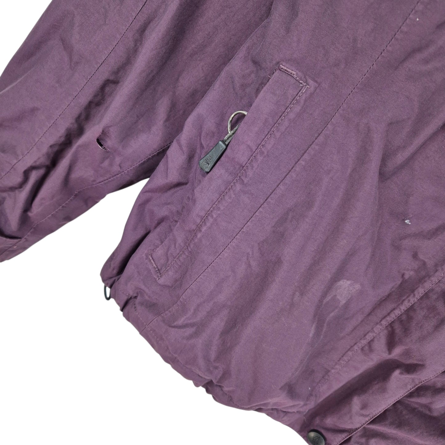 The Nort Face Womens Purple Fleece Insulated Nylon Jacket Size L