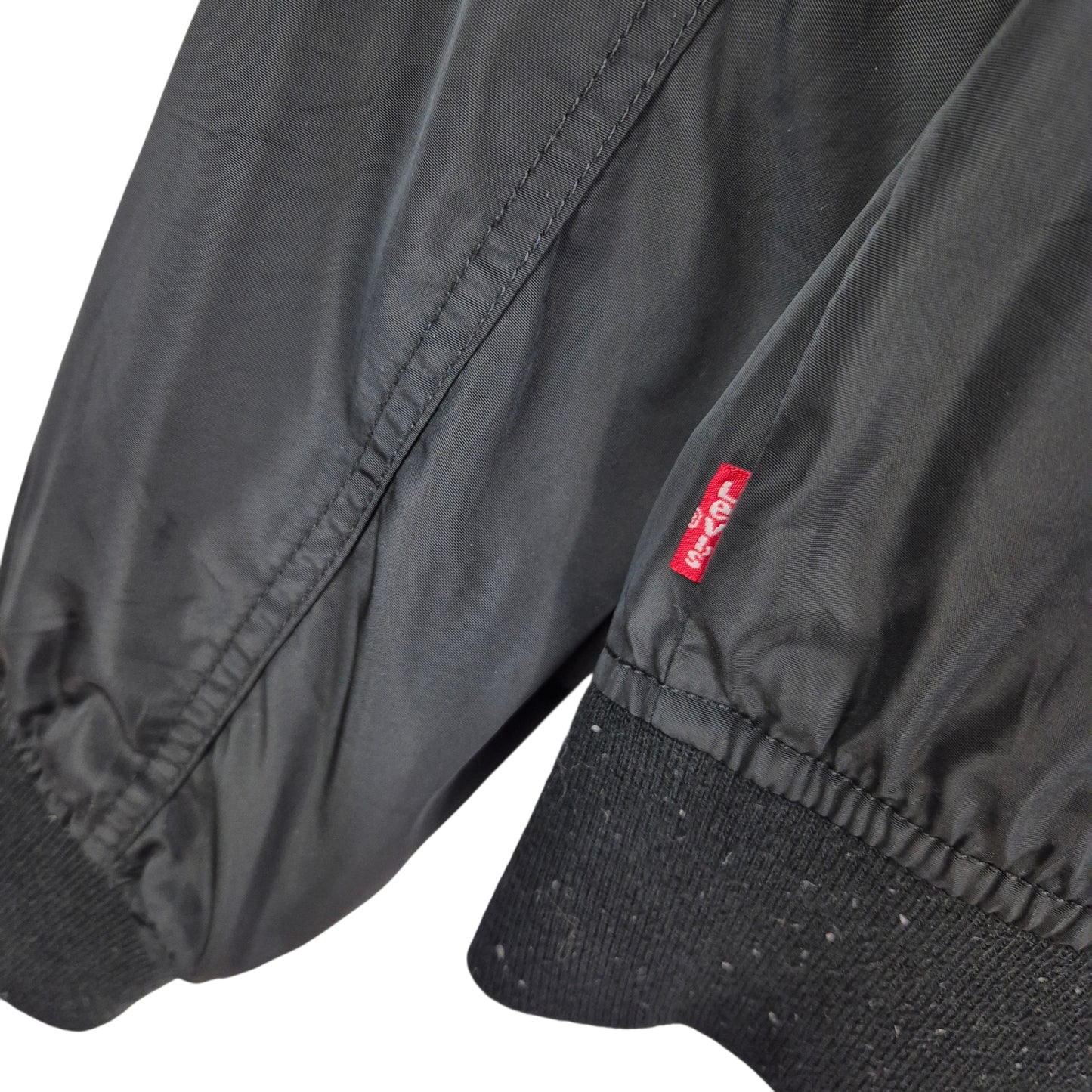 Levis Black Slim Bomber Jacket Size M