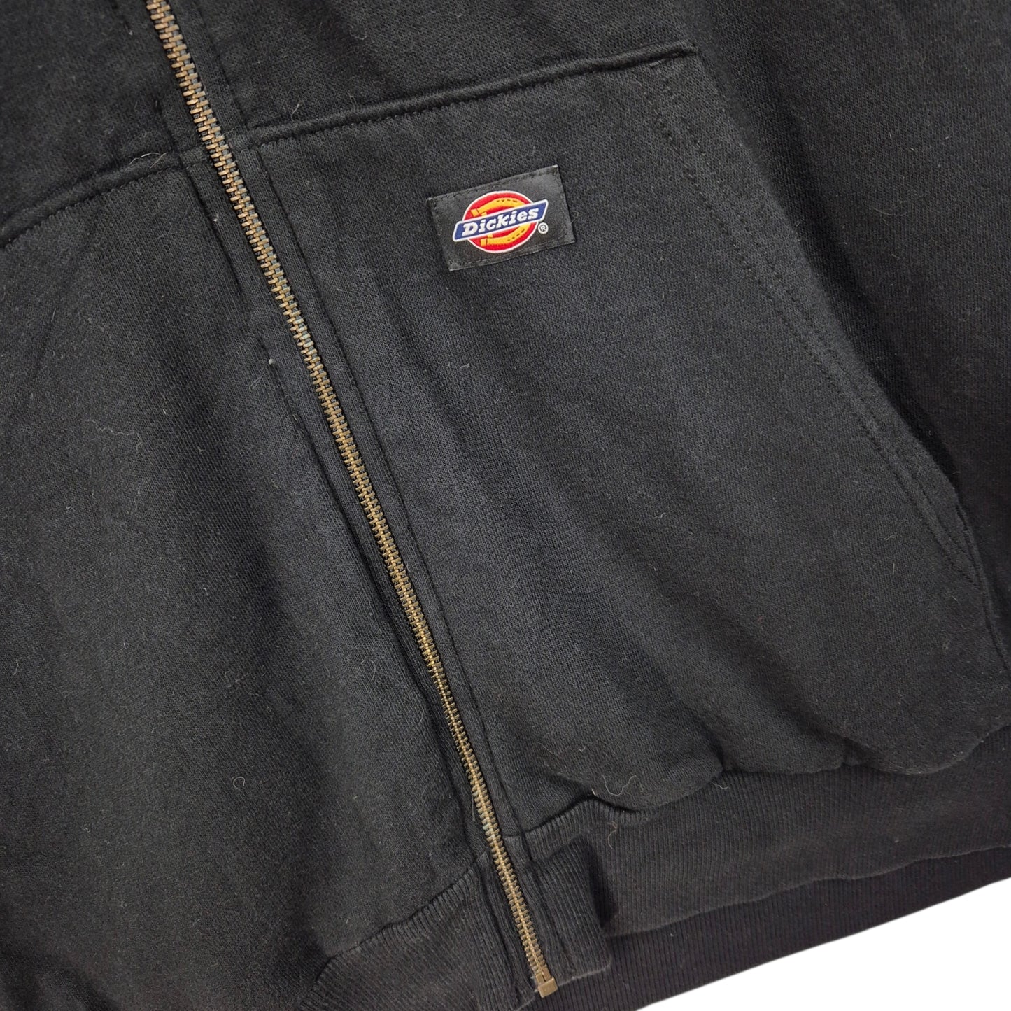 Dickies Black Heavy Zip Hoodie Size 2XL