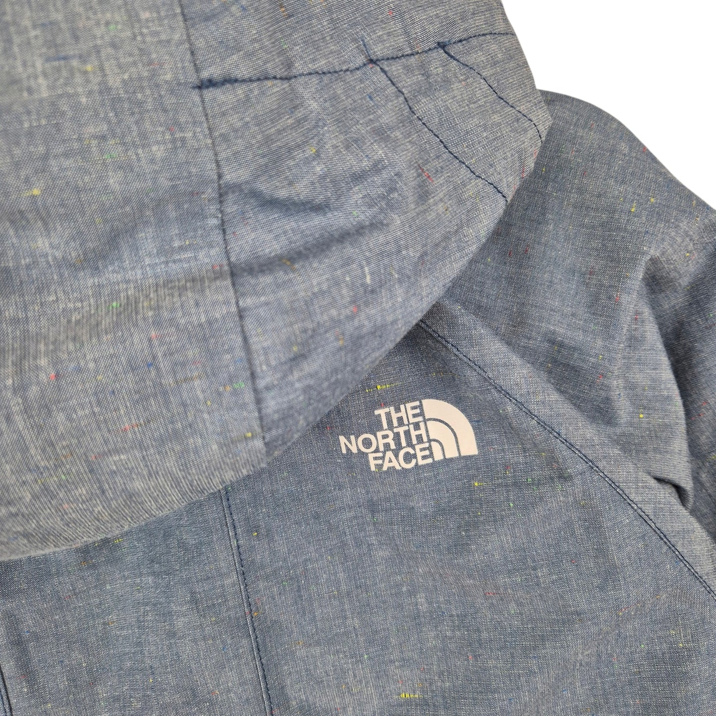 The North Face Womens Steel Blue Fleece Quilted Jacket Size L