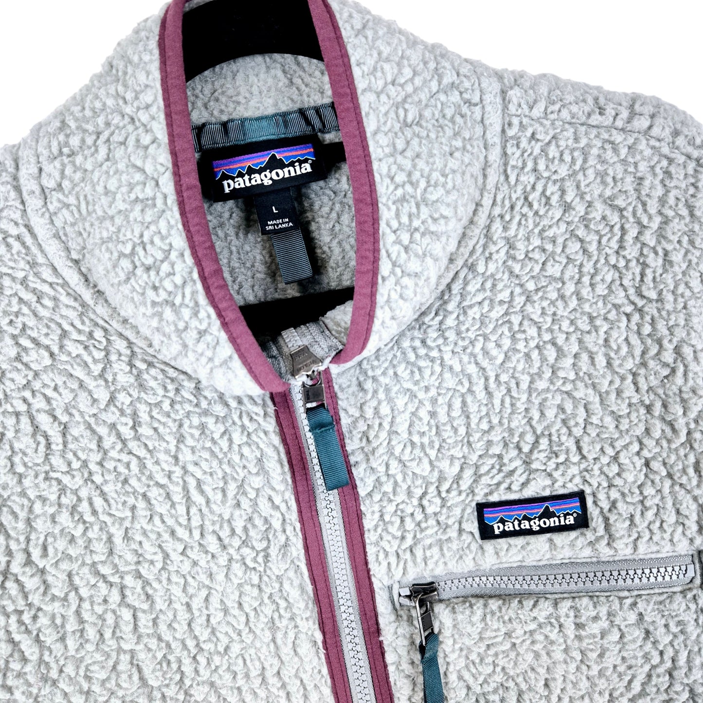 Patagonia Grey Half Zip Fleece Jumper Size L