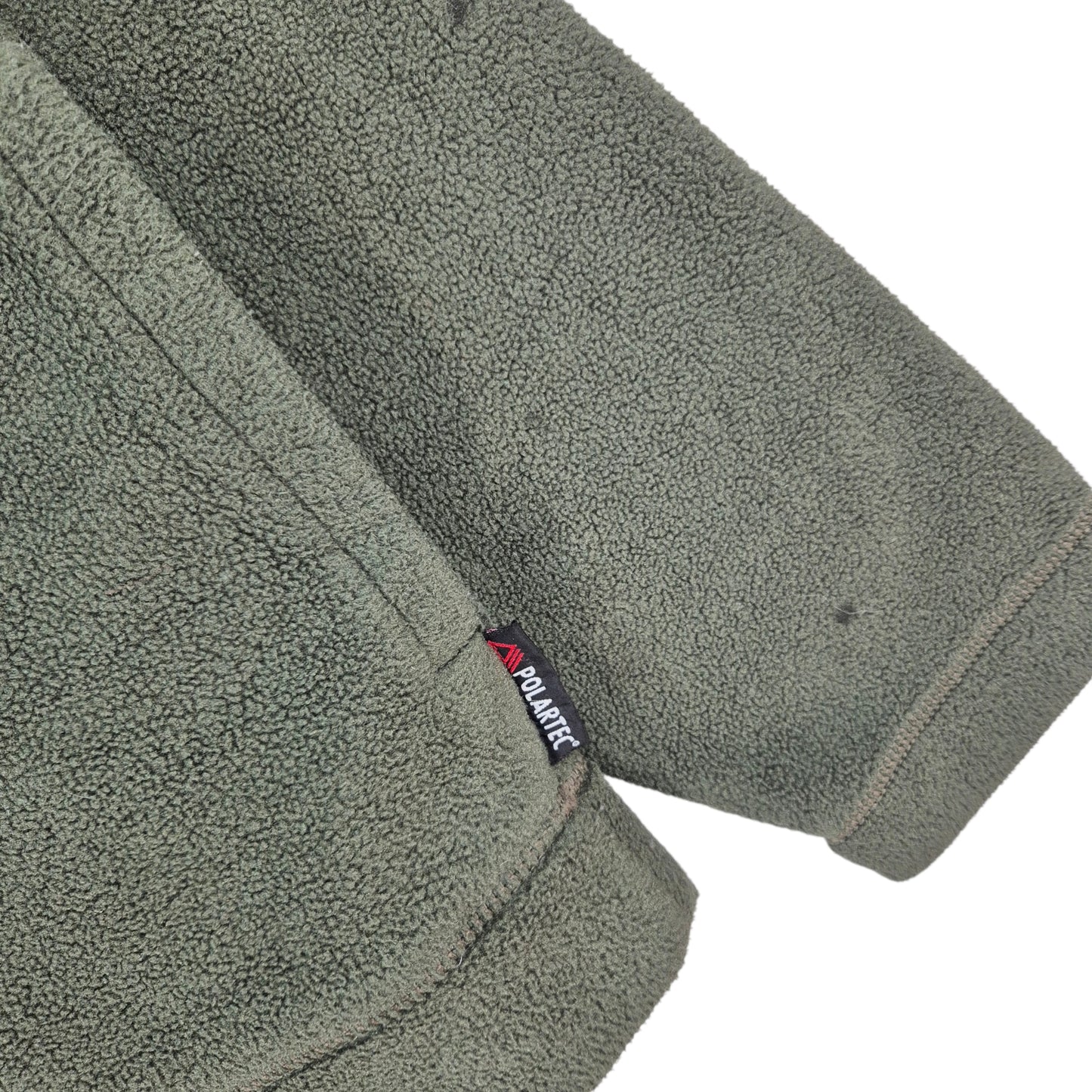 Vintage Timberland 90's Green Embroidered Fleece Hoodie Size L