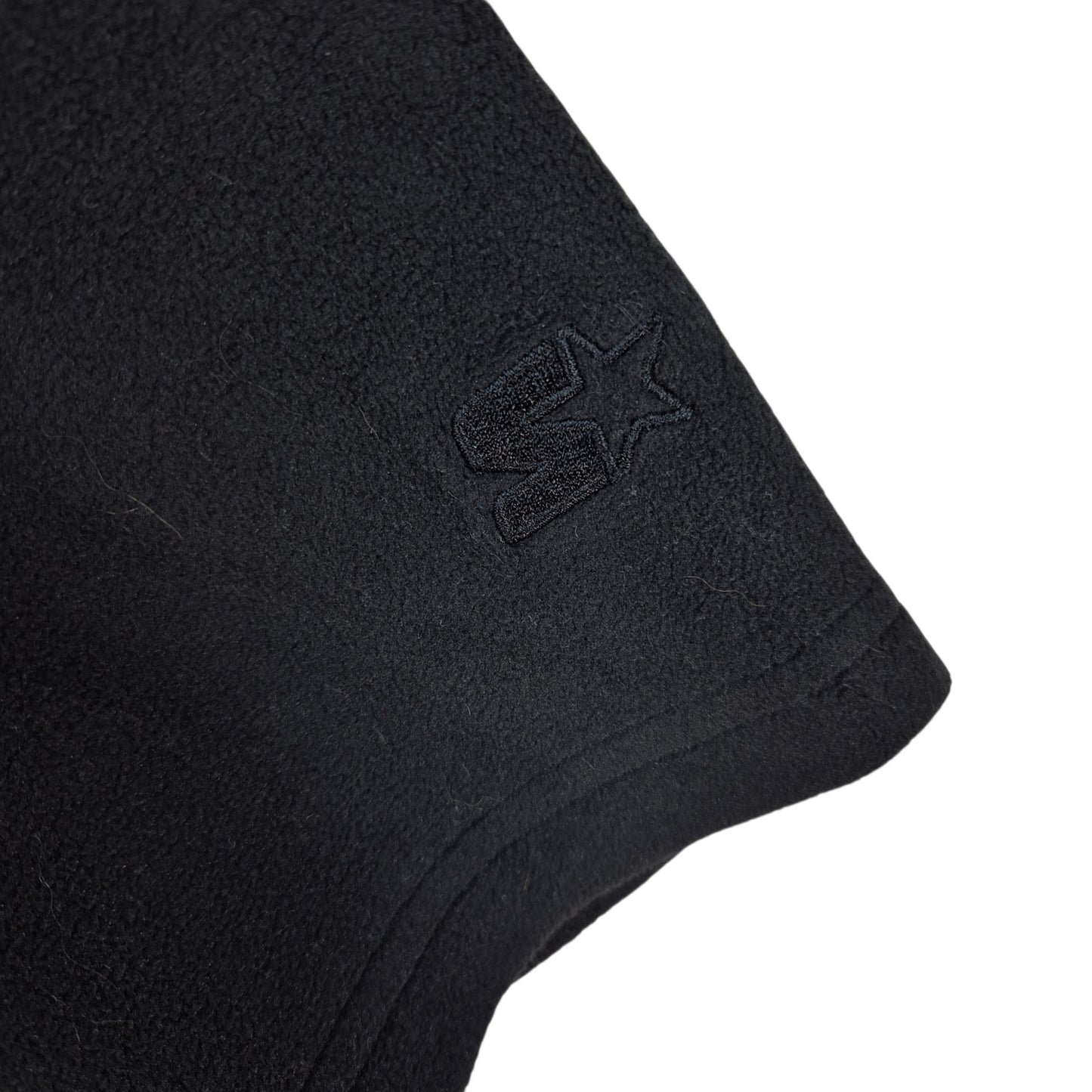 Vintage Starter Black Fleece Zip Jumper Size XL