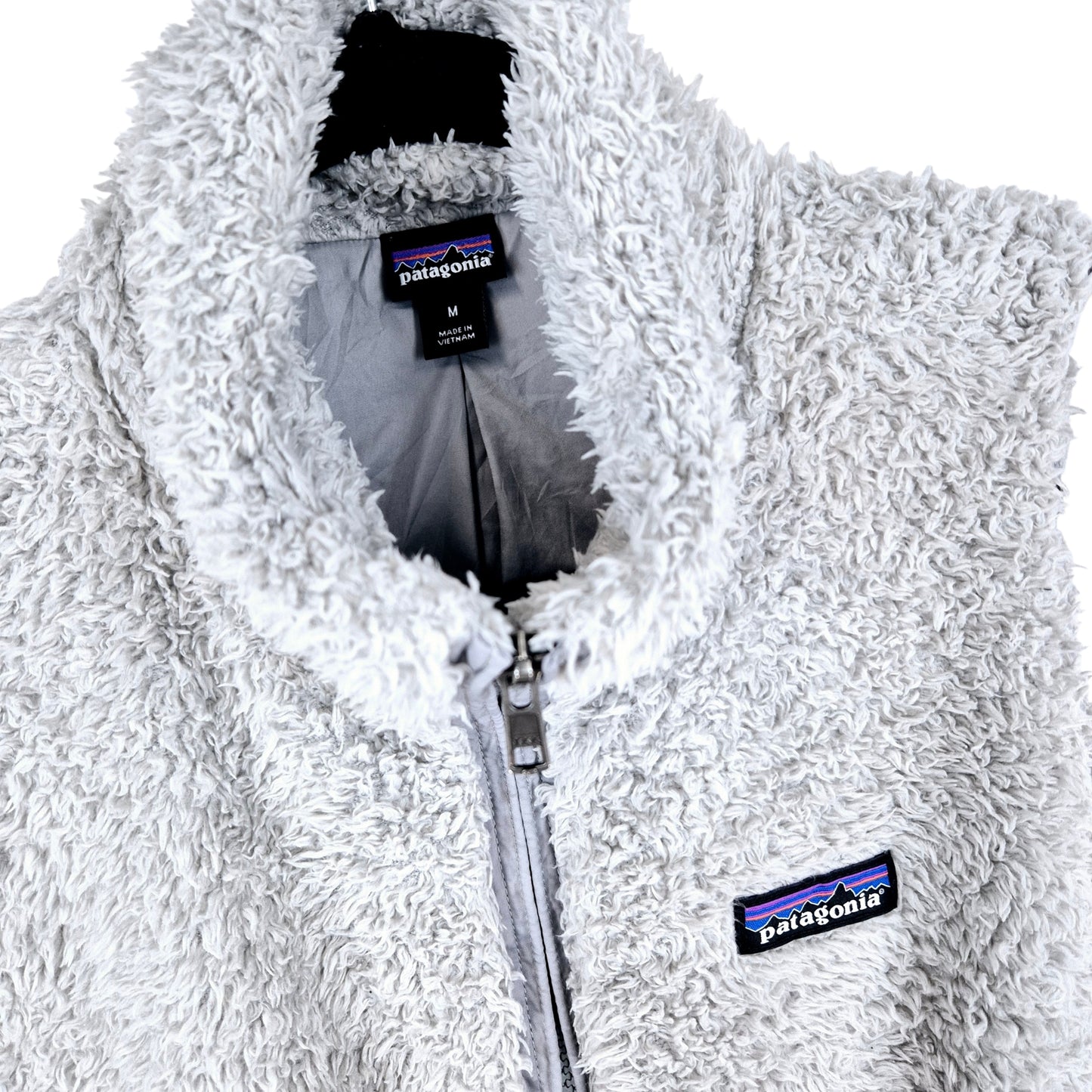 Patagonia Womens Light Grey Fleece Vest Size M