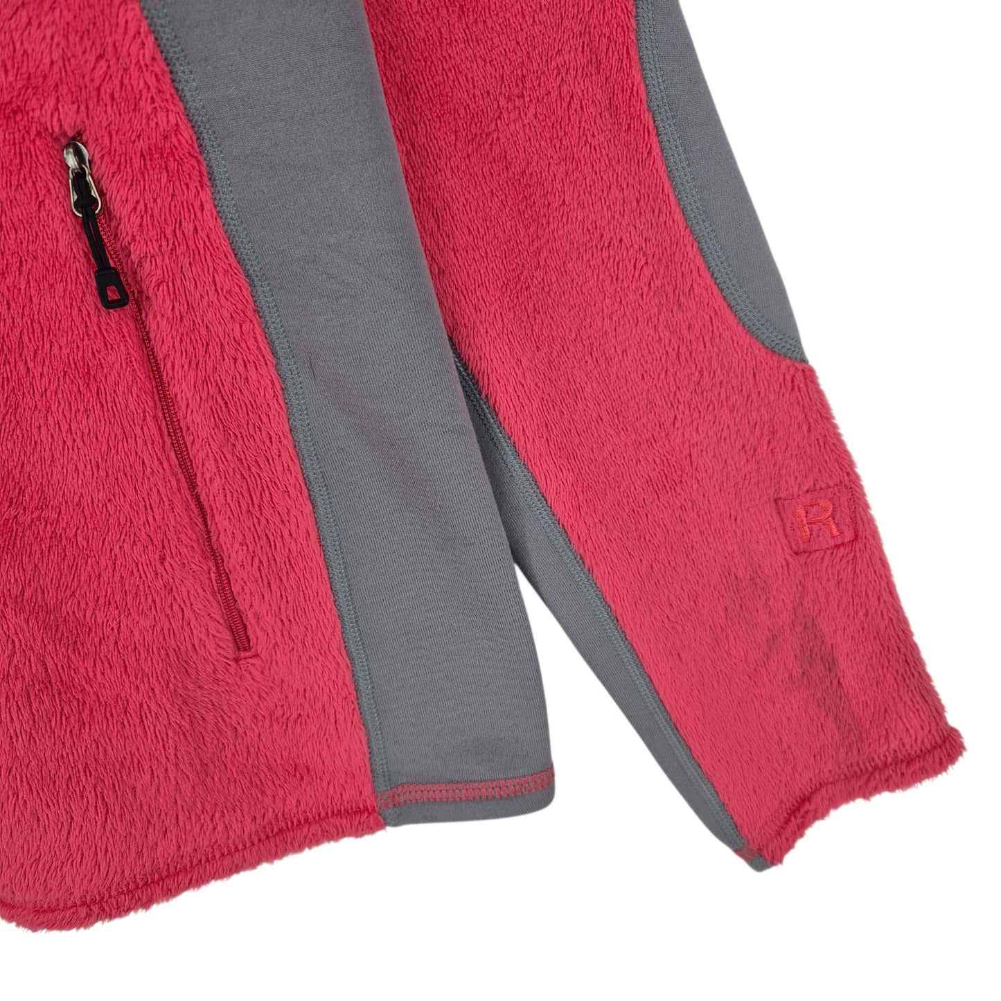 Patagonia Womens Pink Mink Fleece Zip Jumper Size M