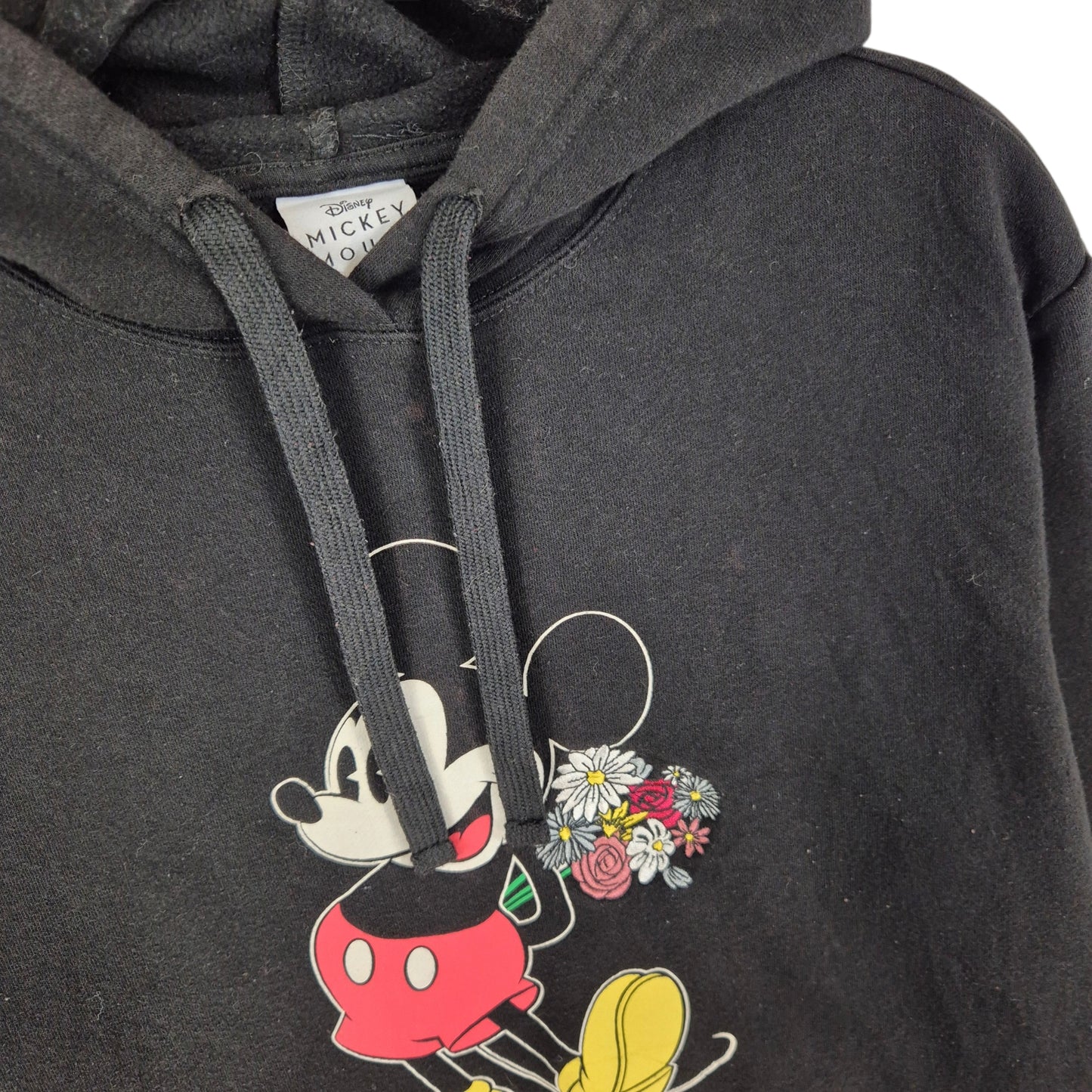Disney Mickey Mouse Womens Black Hoodie Size L