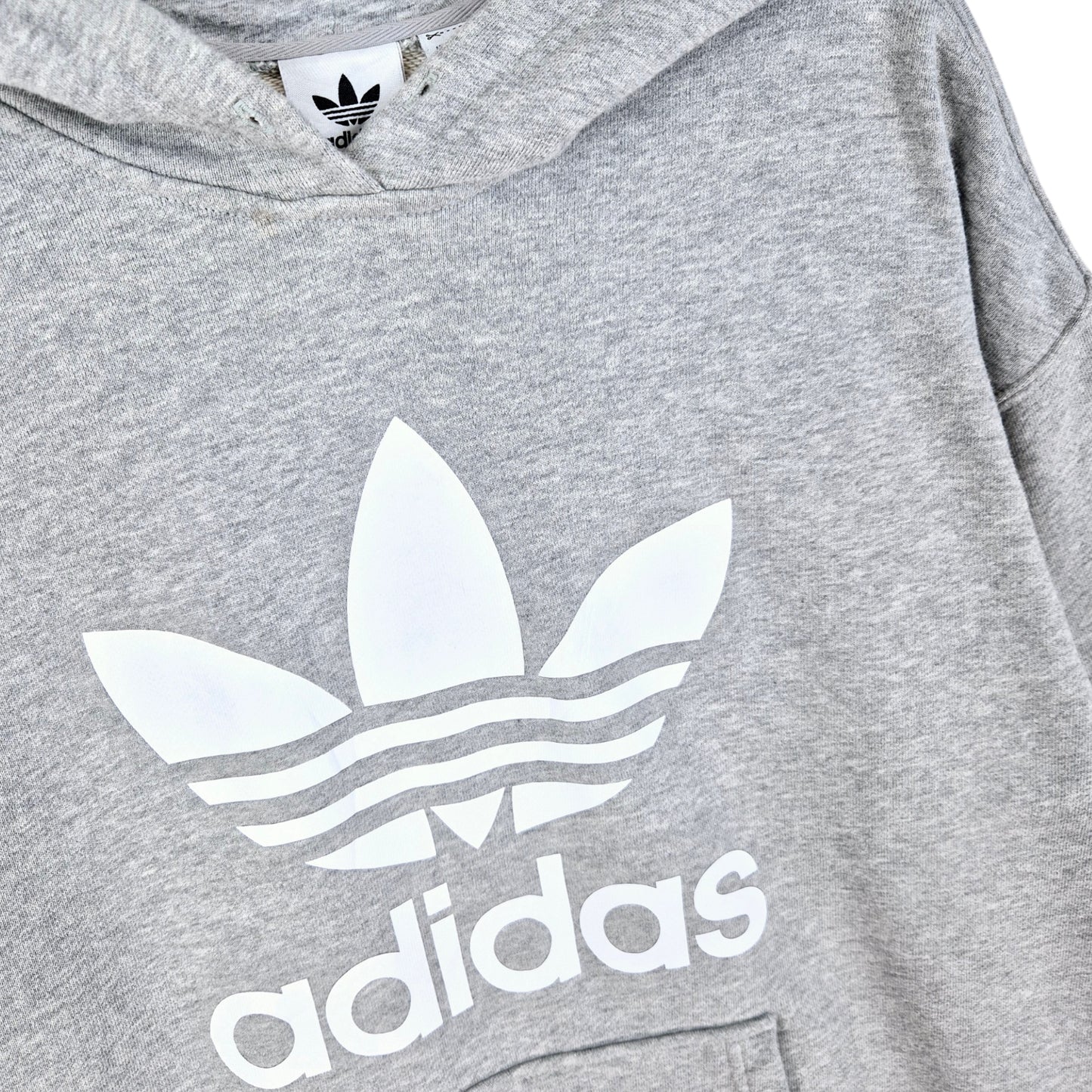 Adidas Womens Light Grey Oversized Hoodie Size M