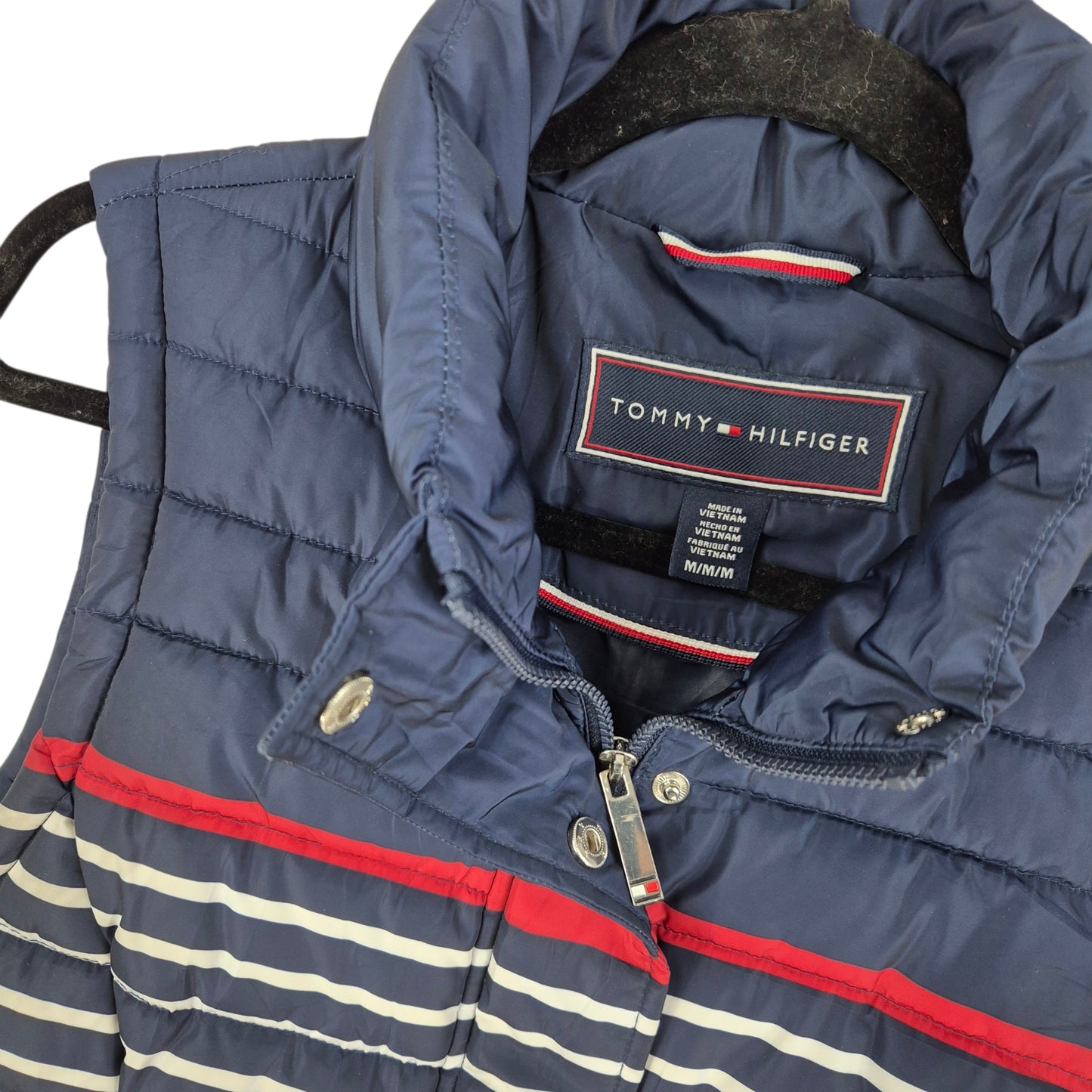 Tommy Hilfiger Womens Dark Blue Padded Vest Size M