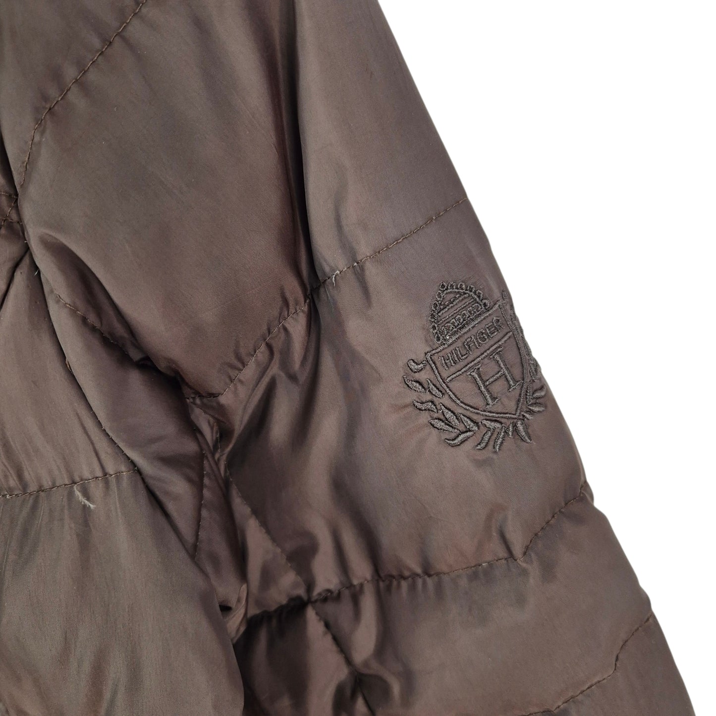 Tommy Hilfiger Womens Brown Down Jacket Size M