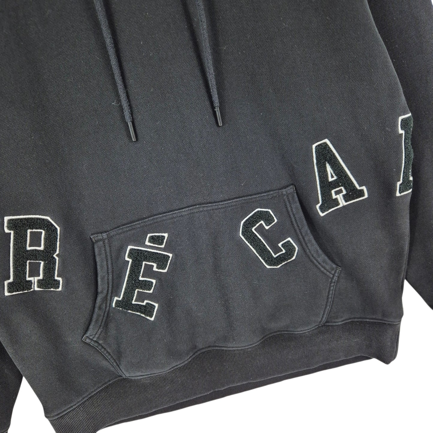 Carre Black Heavy Chenille Hoodie Size L