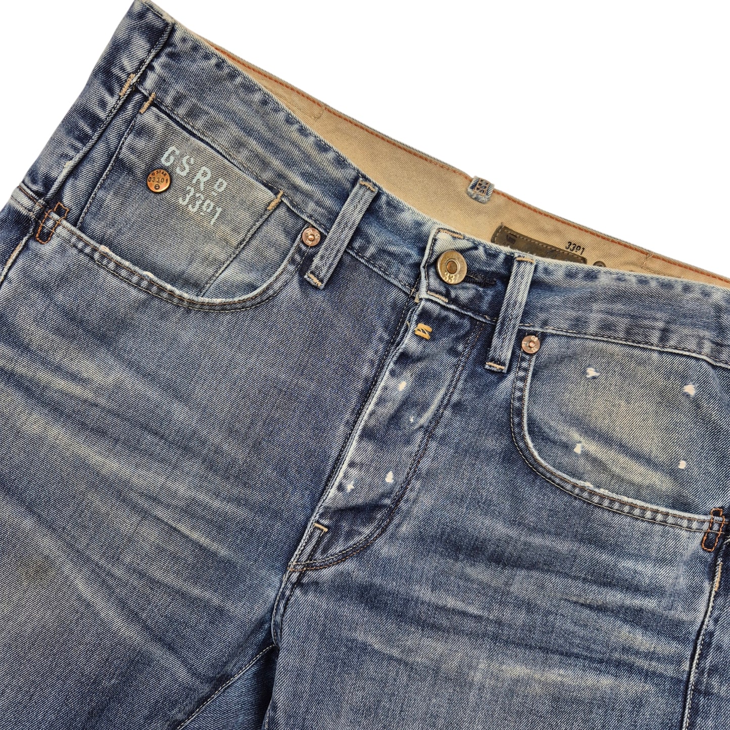 G Star Raw Jeans Blue Straight Leg Denim W32