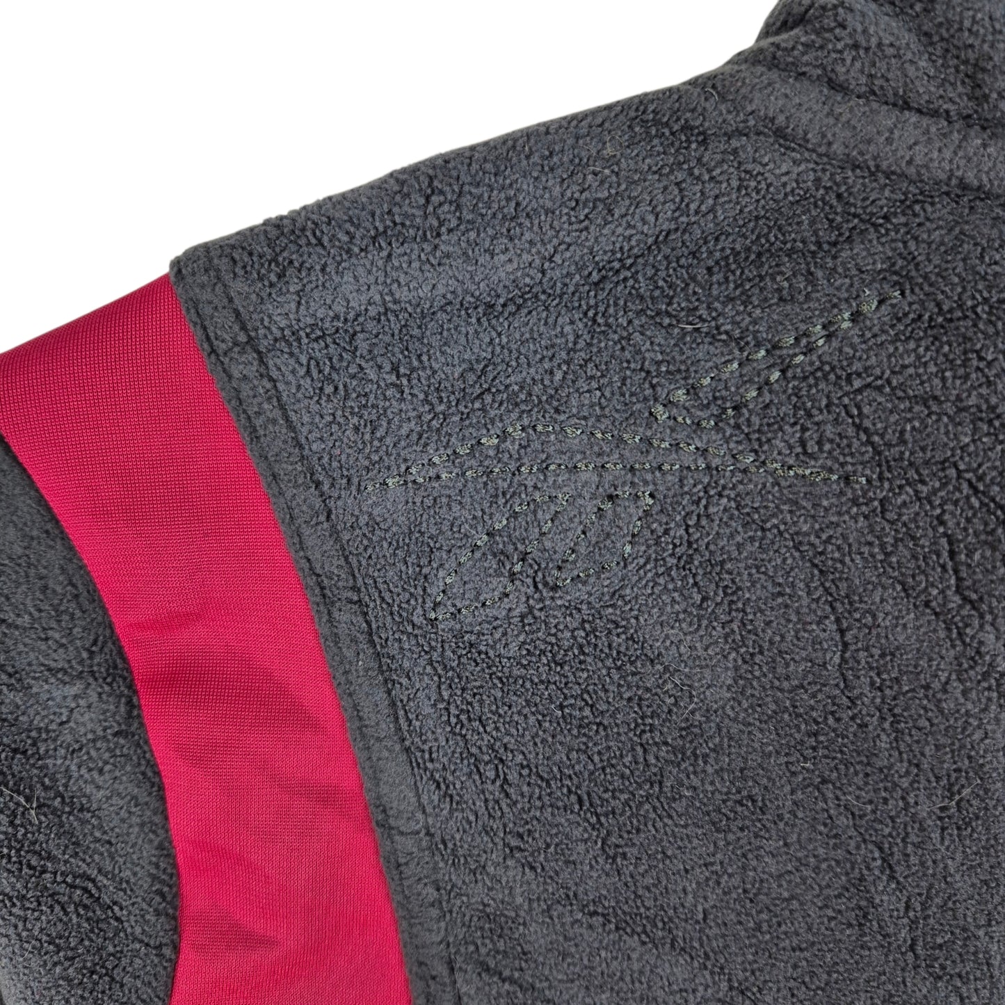 Reebok Womens Dark Grey Half Zip Fleece Jumper Size S