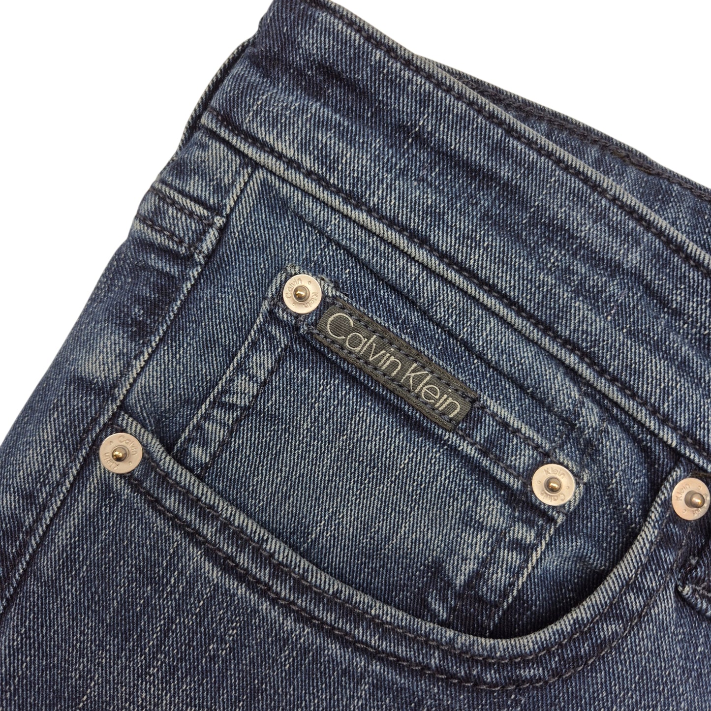 Calvin Klein Jeans Dark Blue Skinny Fit Denim W36
