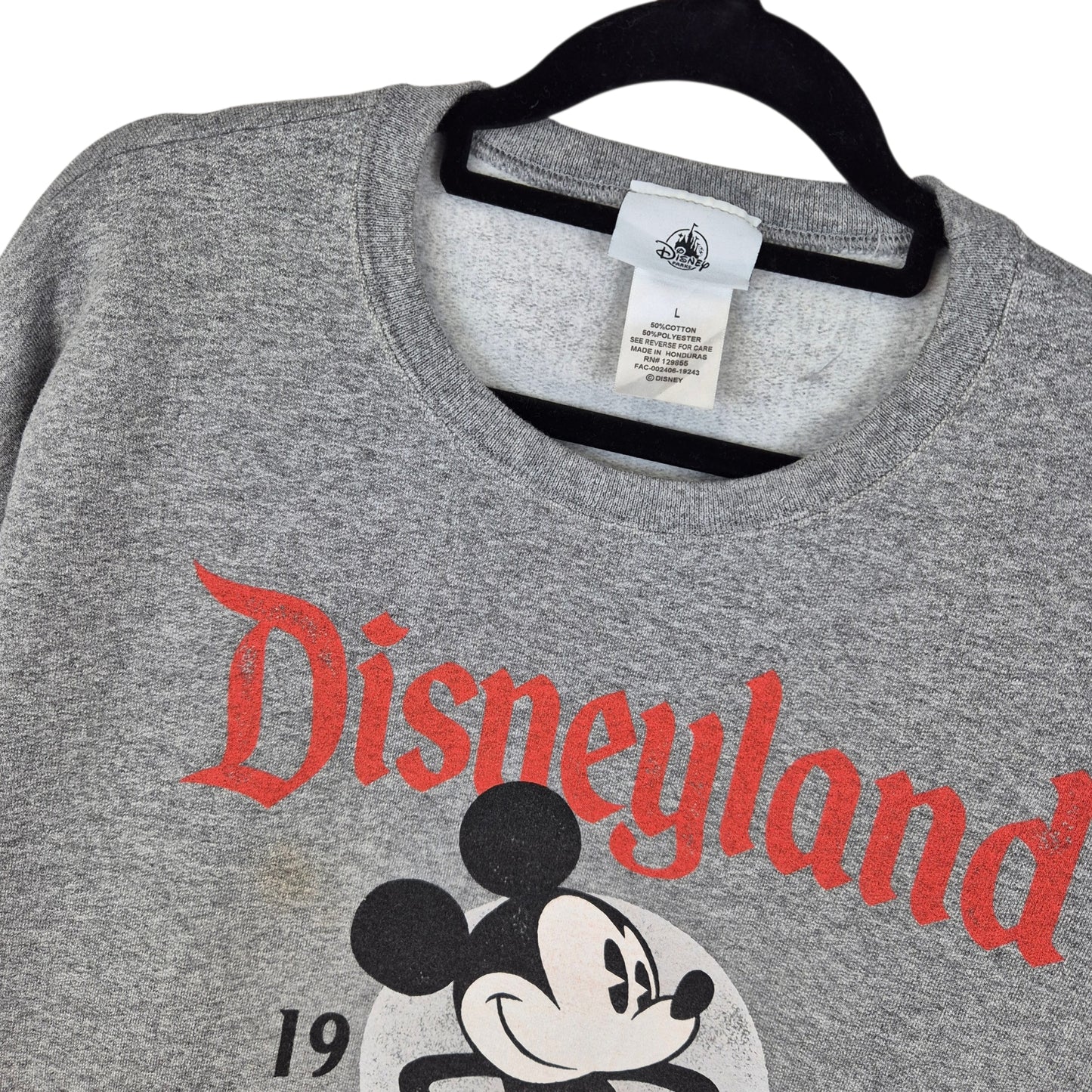 Disneyland Grey Crewneck Sweater Size L