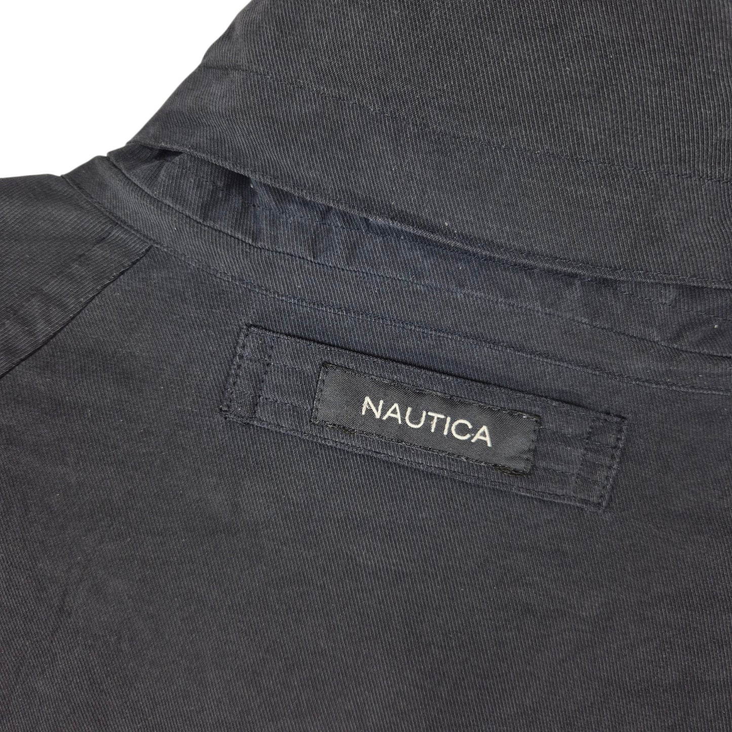 Nautica Dark Blue Fleece Insulated Heavy Jacket Size M