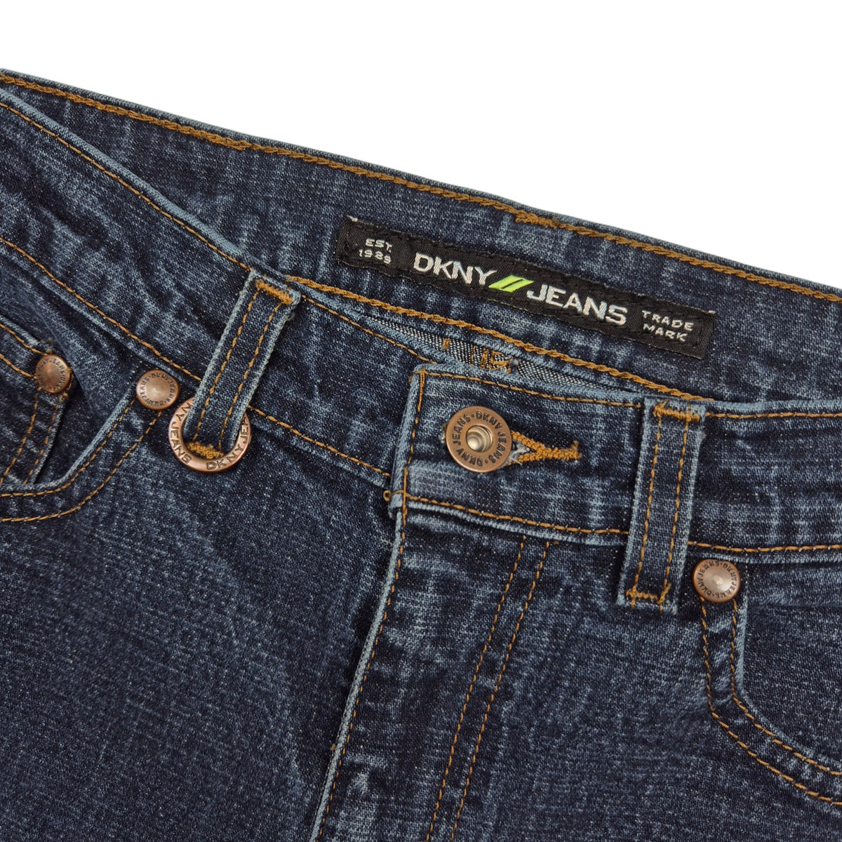 Vintage DKNY Jeans Womens Dark Blue Bootcut Denim W29