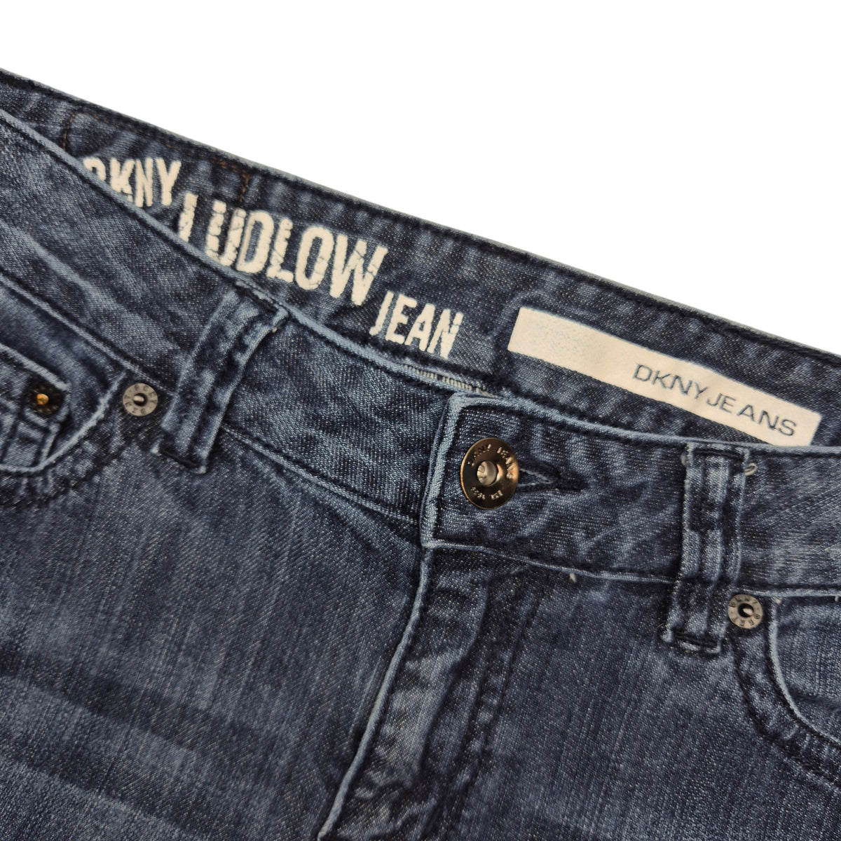 DKNY Jeans Womens Dark Blue Slight Bootcut Denim W29