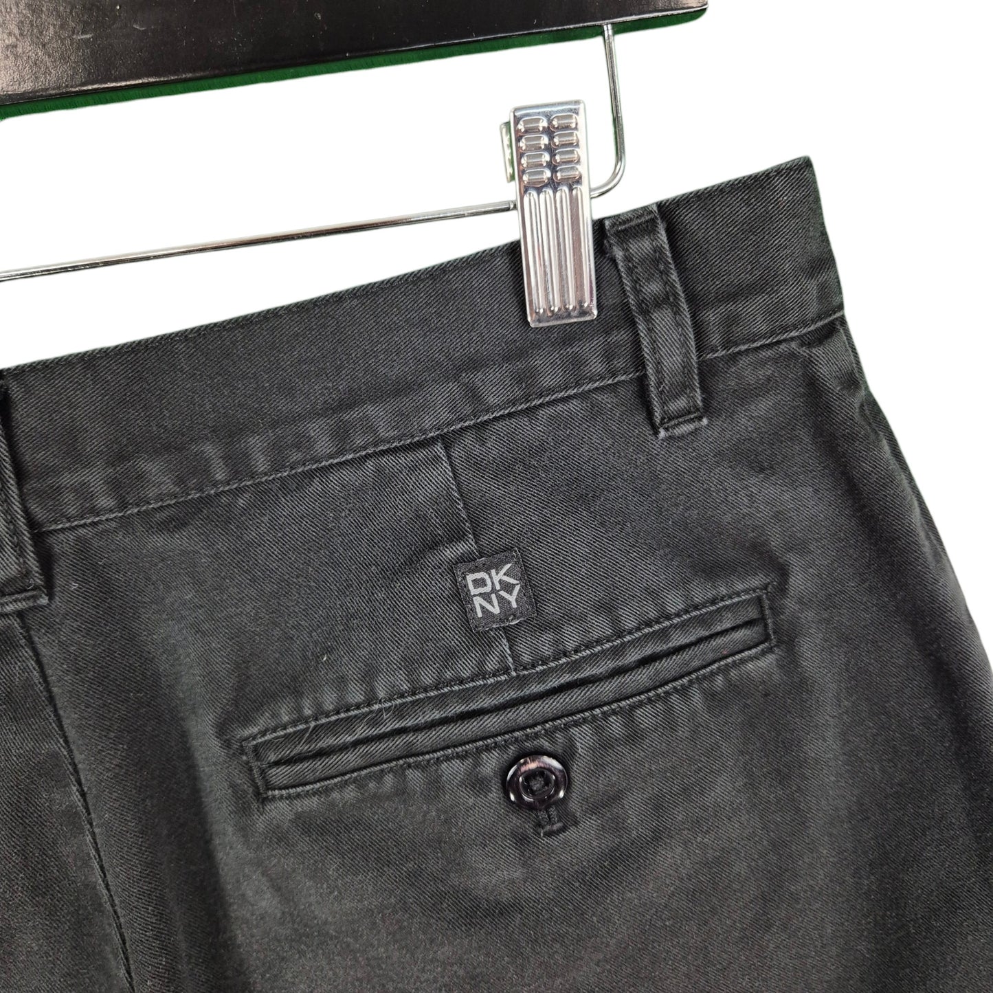 Vintage DKNY 90's Black Chino Shorts W32