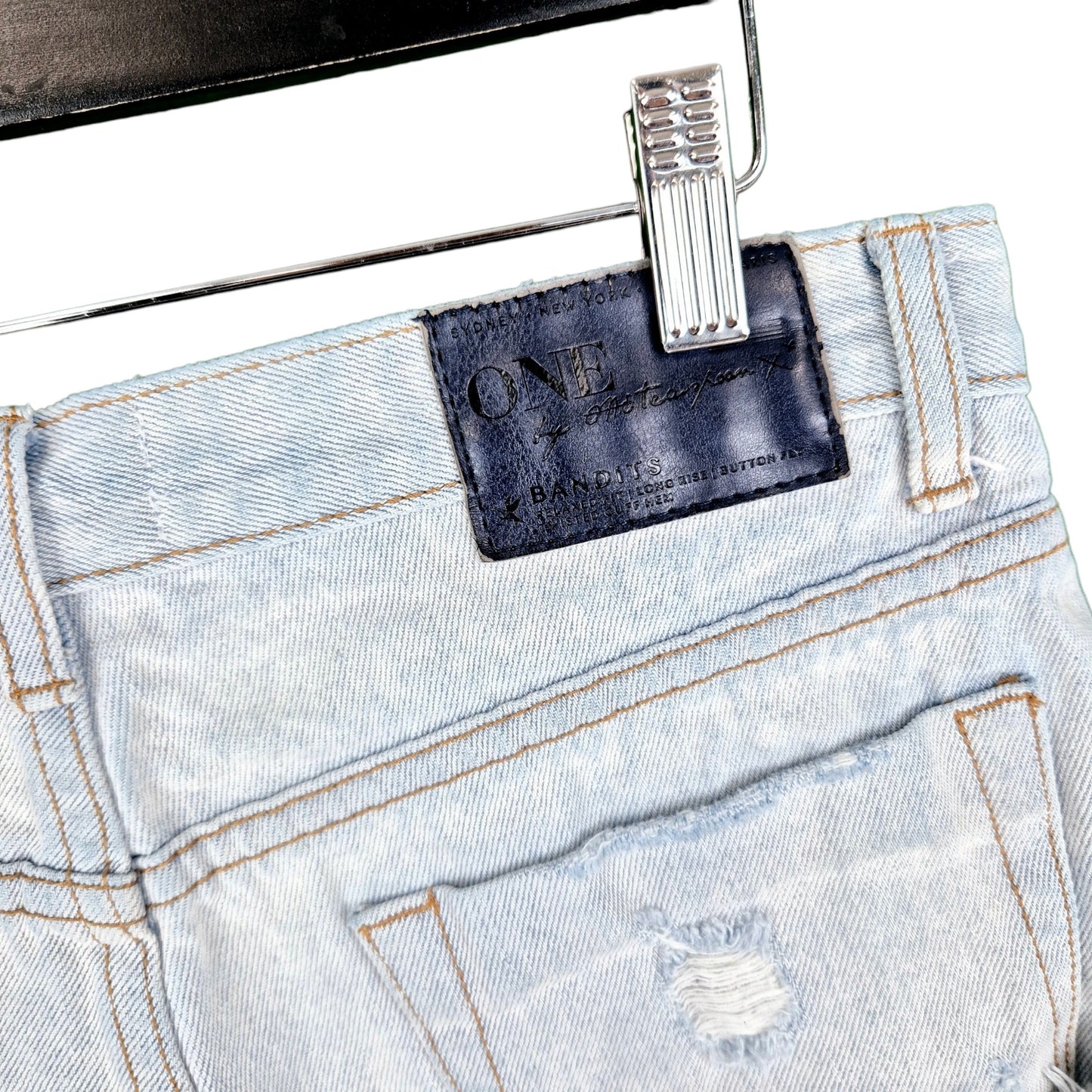 One Teaspoon Womens Light Blue Denim Shorts W29