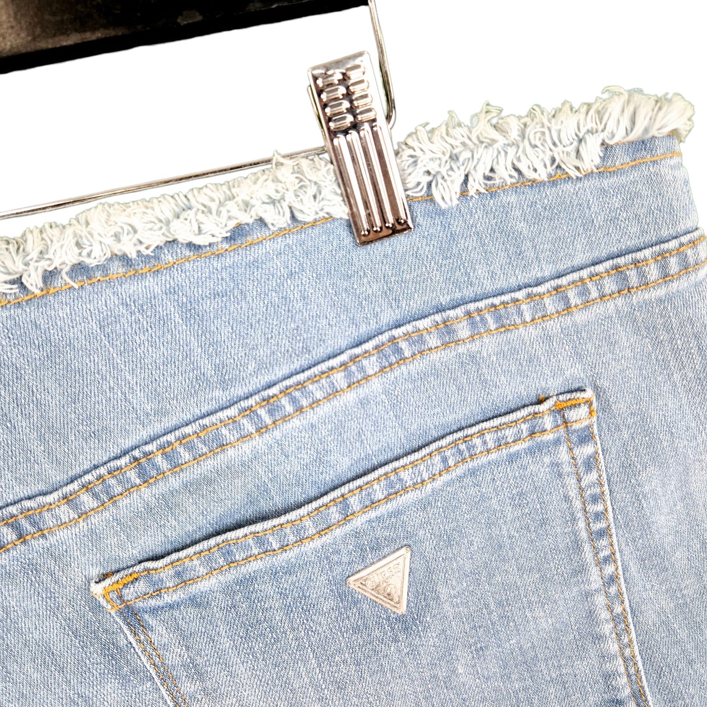 Guess Womens Blue Stretch Denim Skirt W36