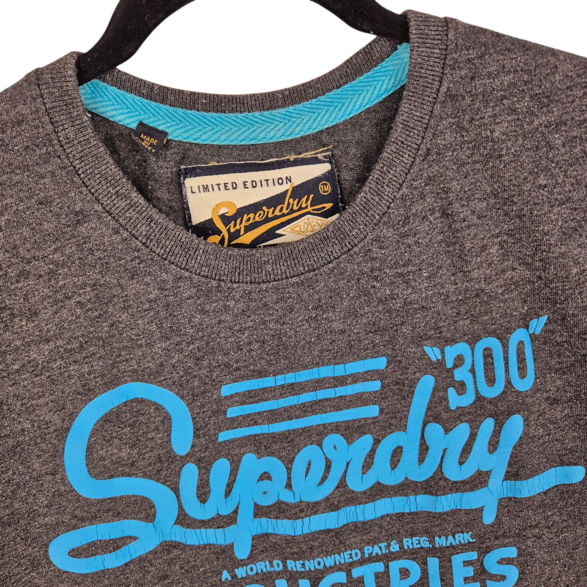 Superdry Dark Grey Tee Shirt Size L