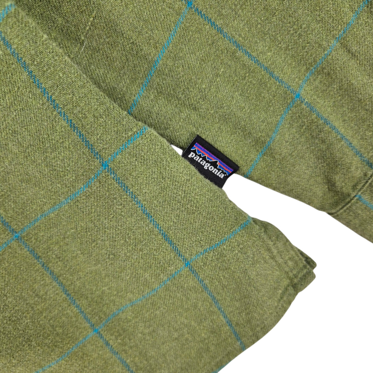 Patagonia Womens Green Checkered Button Shirt Size S