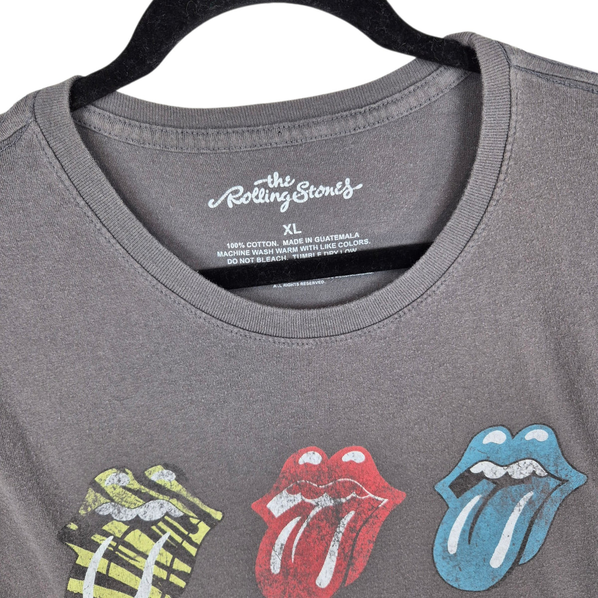 The Rolling Stones Grey Tee Shirt Size XL
