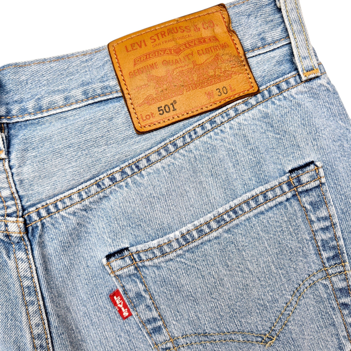 Levis 501 Jeans Blue Denim Shorts W30
