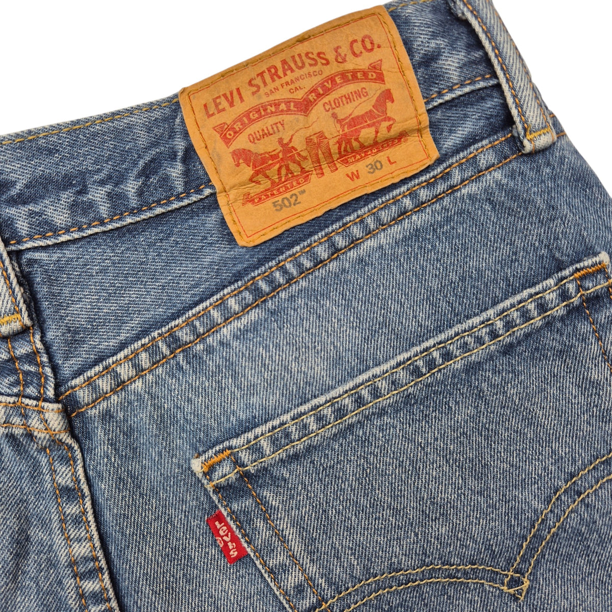 Levis 502 Jeans Blue Denim Shorts W30
