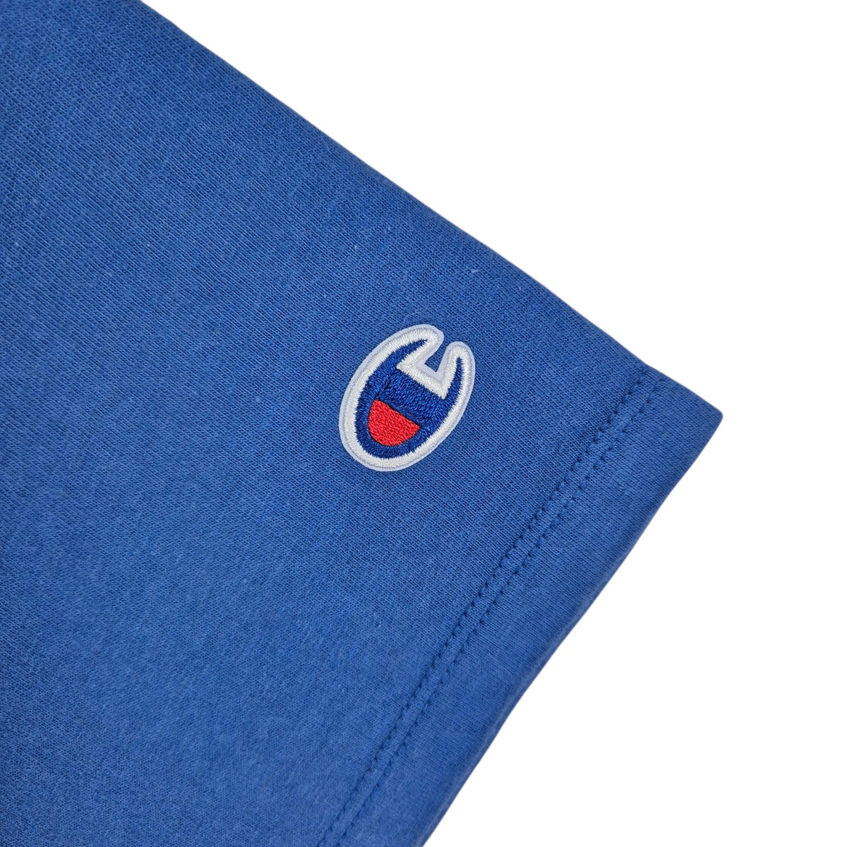 Champion Blue Chest Script Tee Shirt Size L