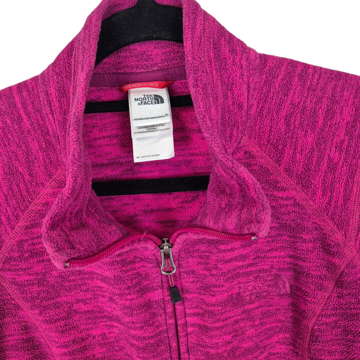 The North Face Womens Magenta Fleece Zip Jumper Size M
