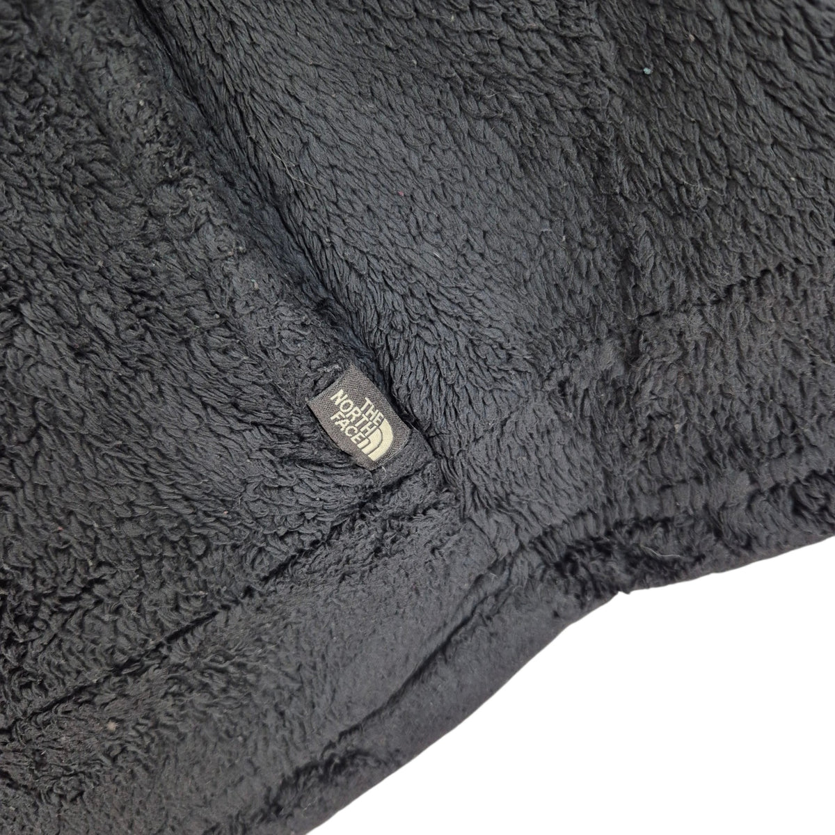 The North Face Womens Black Quarter Zip Fleece Jumper Size XL