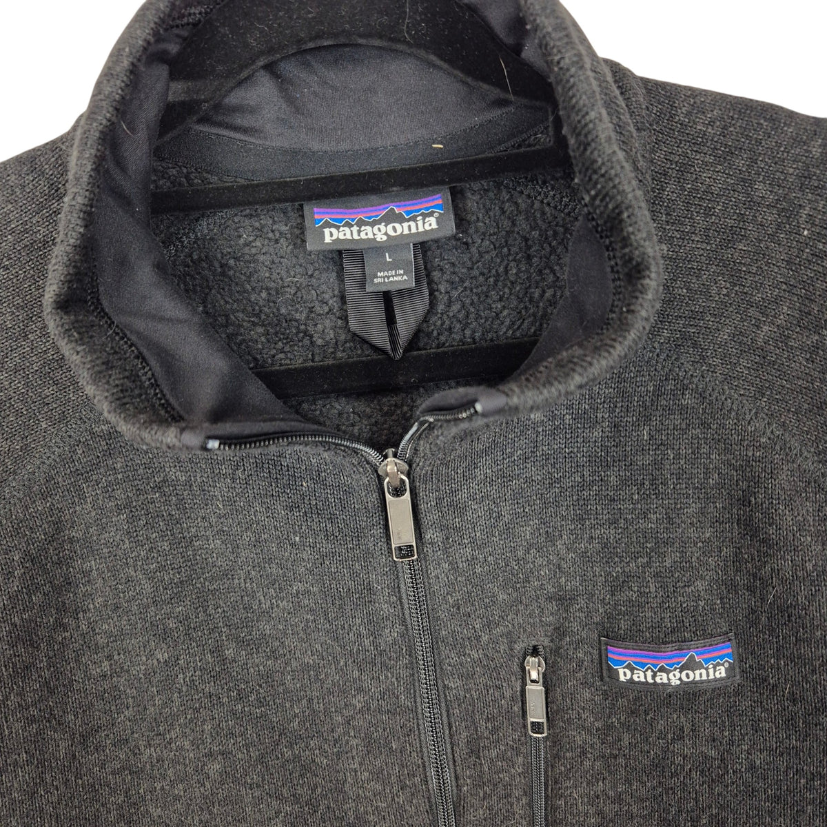 Patagonia Black Fleece Zip Jumper Size L
