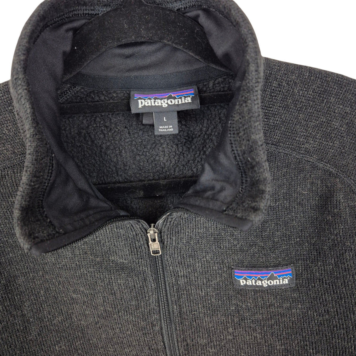 Patagonia Womens Black Quarter Zip Fleece Jumper Size L
