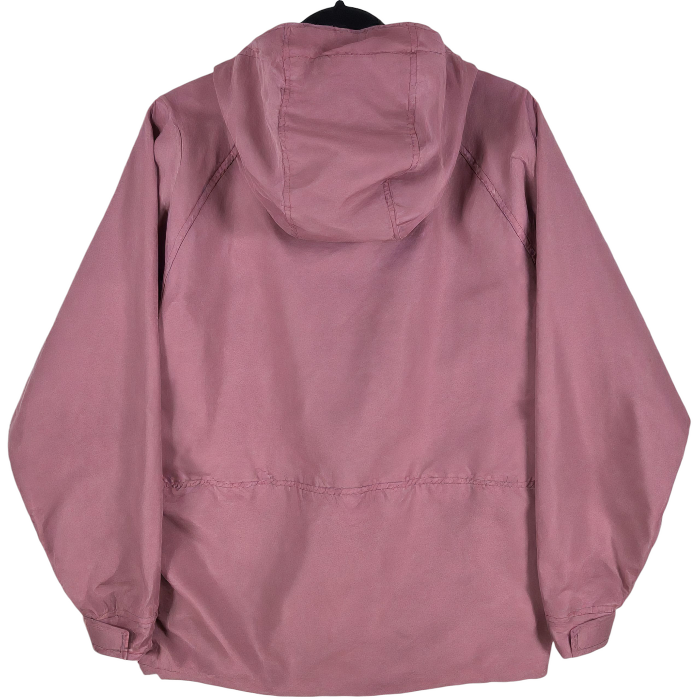 Vintage Woolrich 80's Womens Magenta Nylon Trench Coat Size 2XL