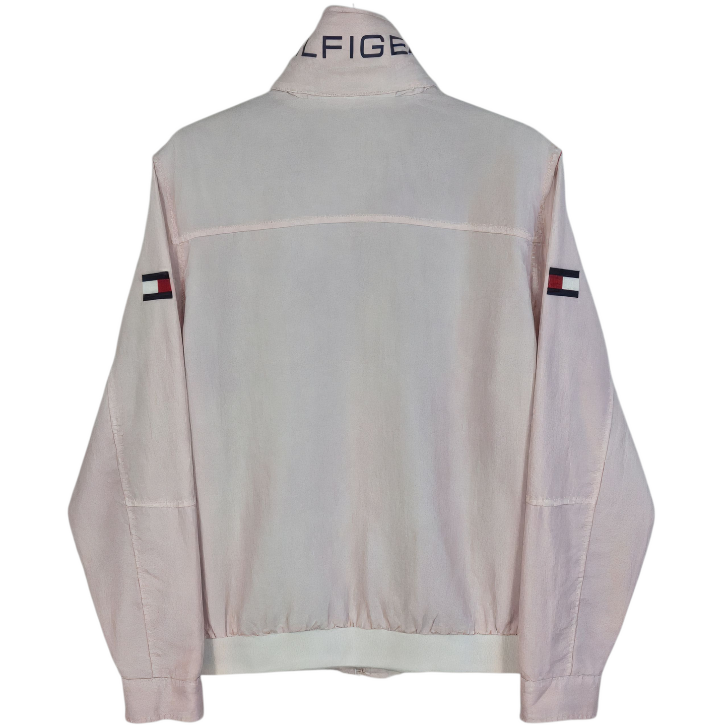 Tommy Hilfiger Light Pink Nylon Windbreaker Jacket Size S
