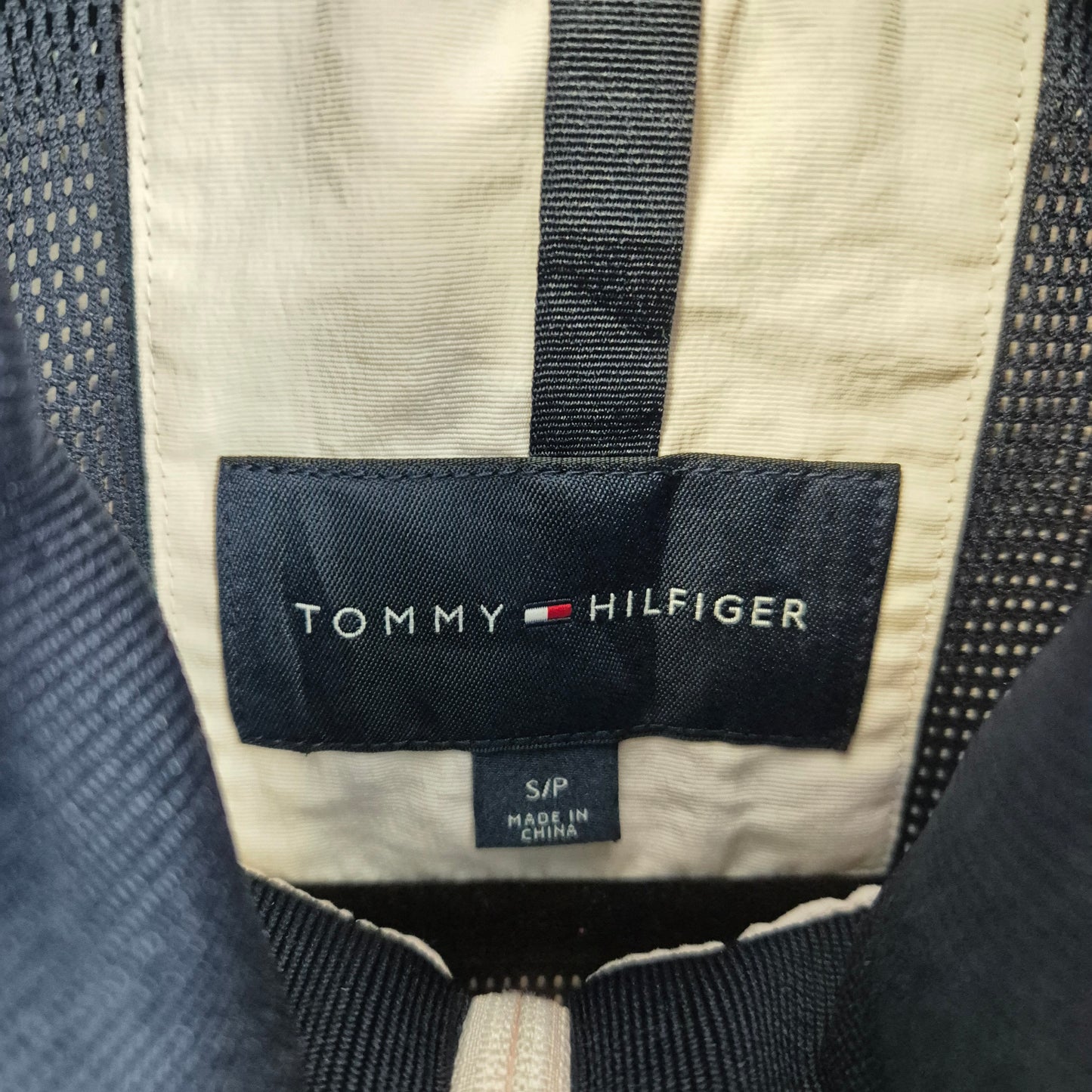 Tommy Hilfiger Light Pink Nylon Windbreaker Jacket Size S