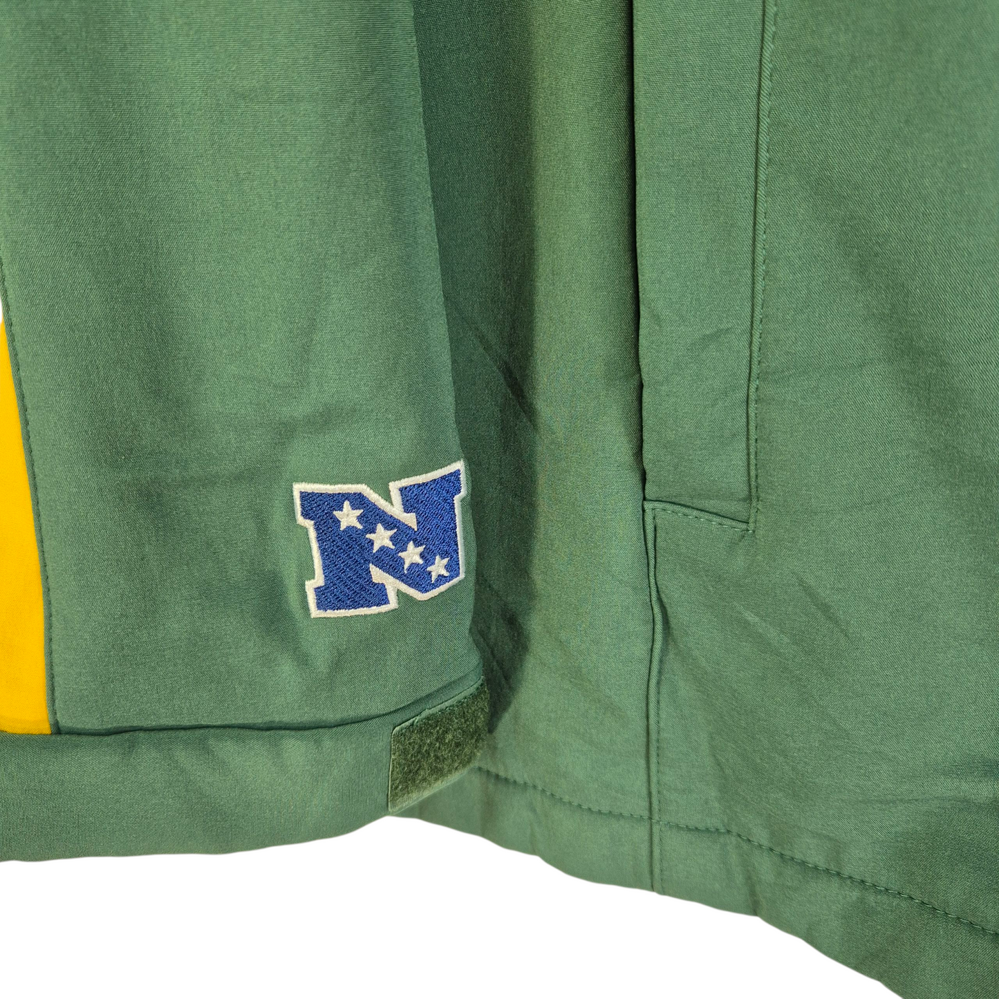 NFL Green Bay Packers Green & Yellow Windbreaker Jacket Size 3XL