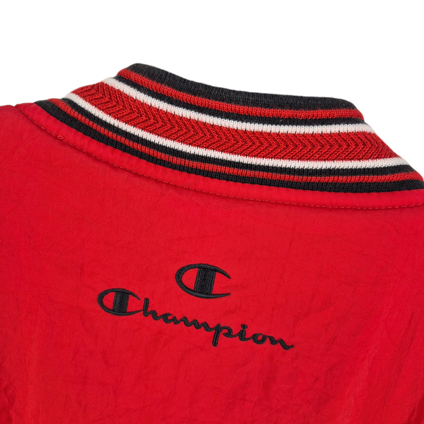 Vintage Champion 90's Wisconsin Badgers Red Nylon Spray Jacket Size M