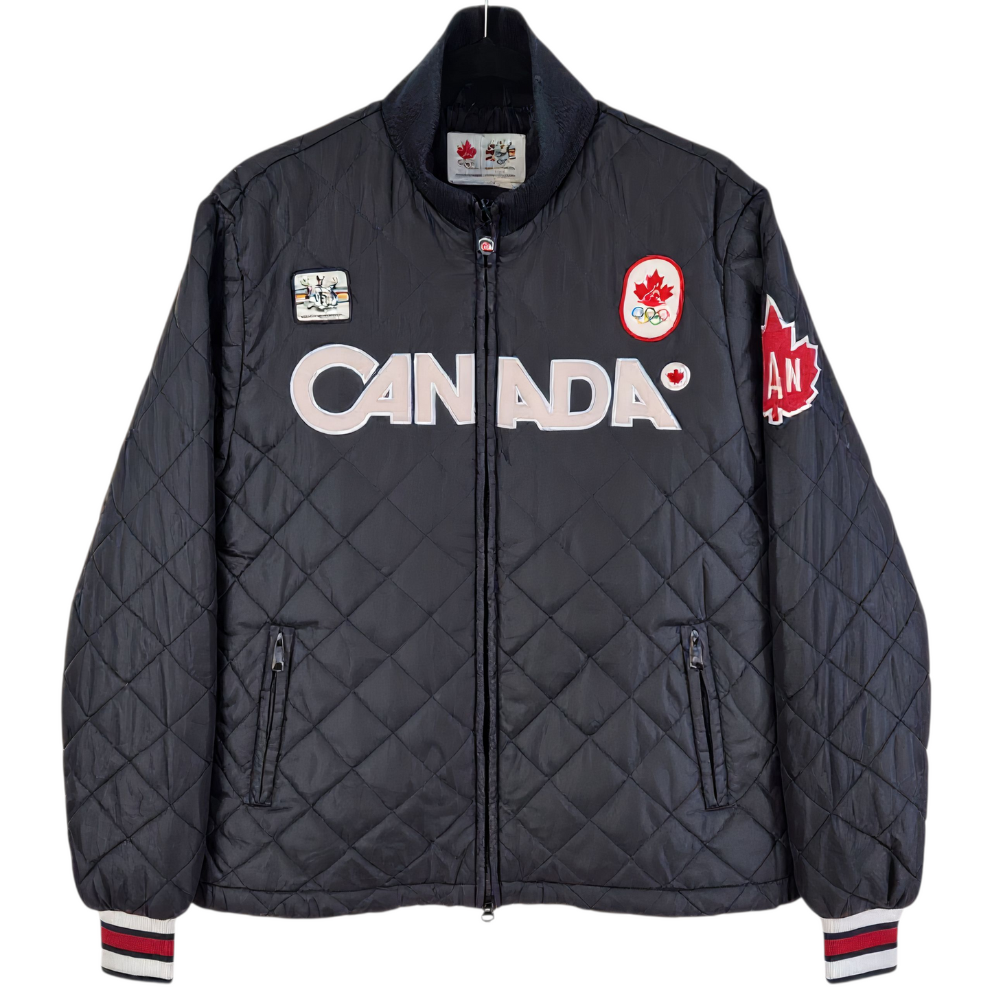 Canada Olympic Team Vancouver 2010 Black Padded Jacket Size M