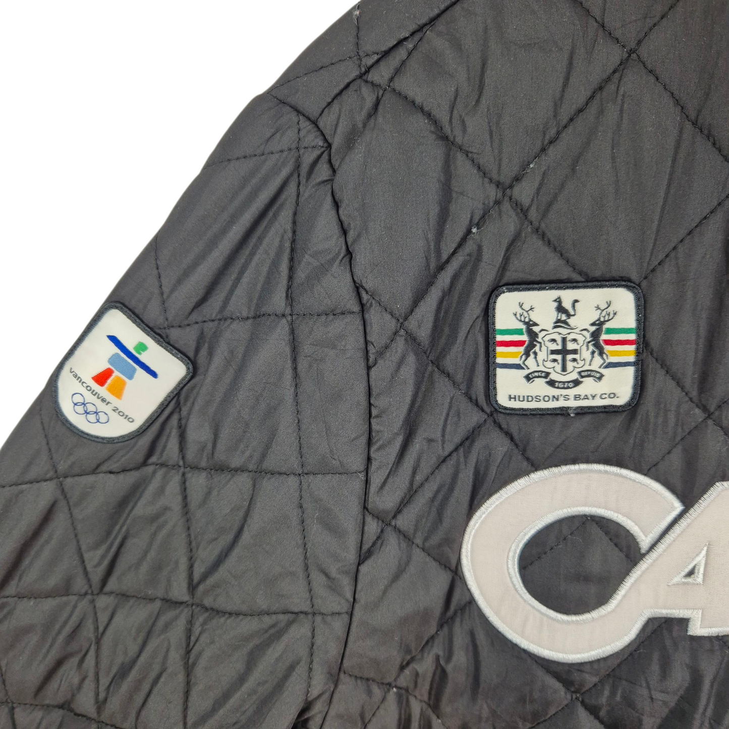 Canada Olympic Team Vancouver 2010 Black Padded Jacket Size M