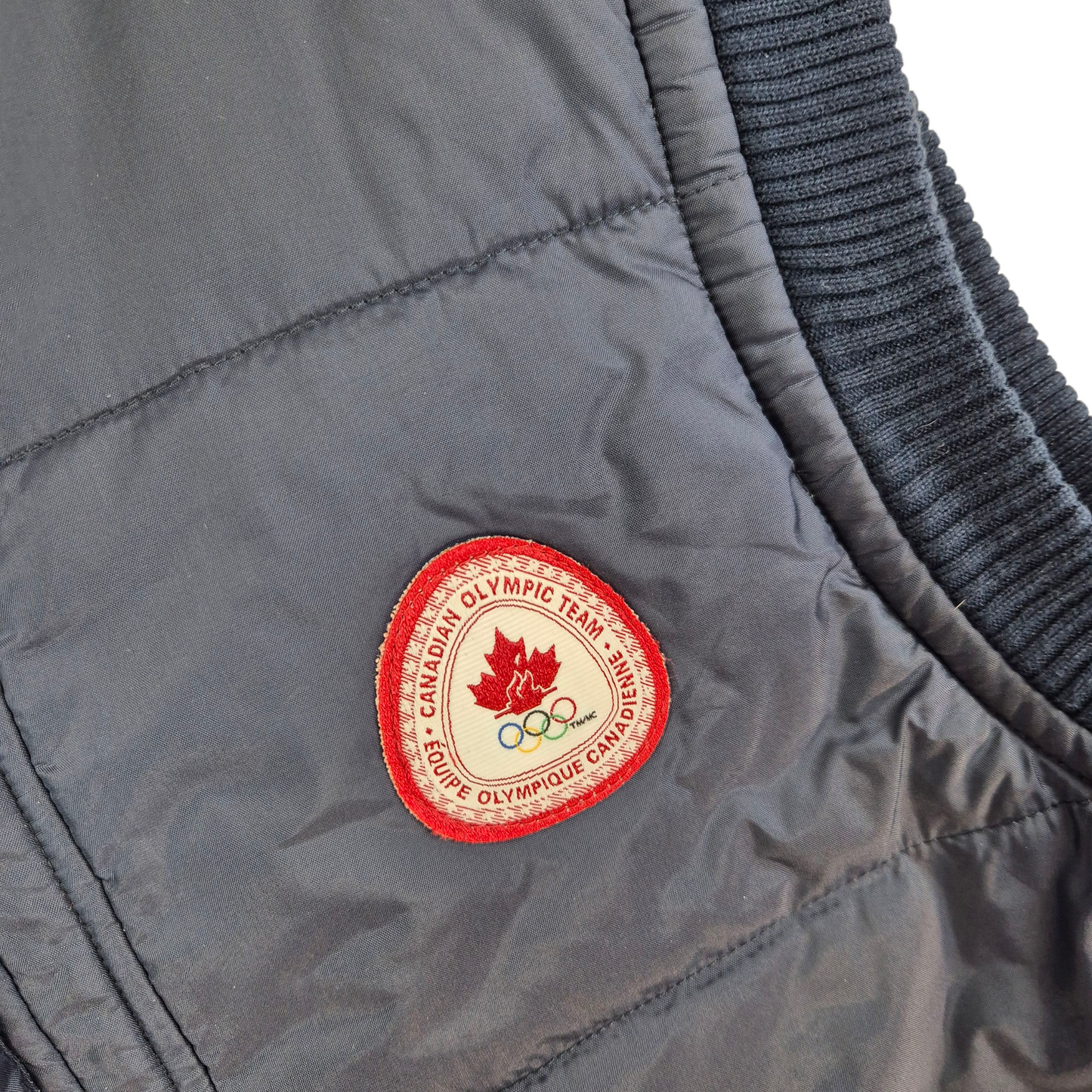 Canada Olympic Team Dark Blue Padded Gilet Vest Size L
