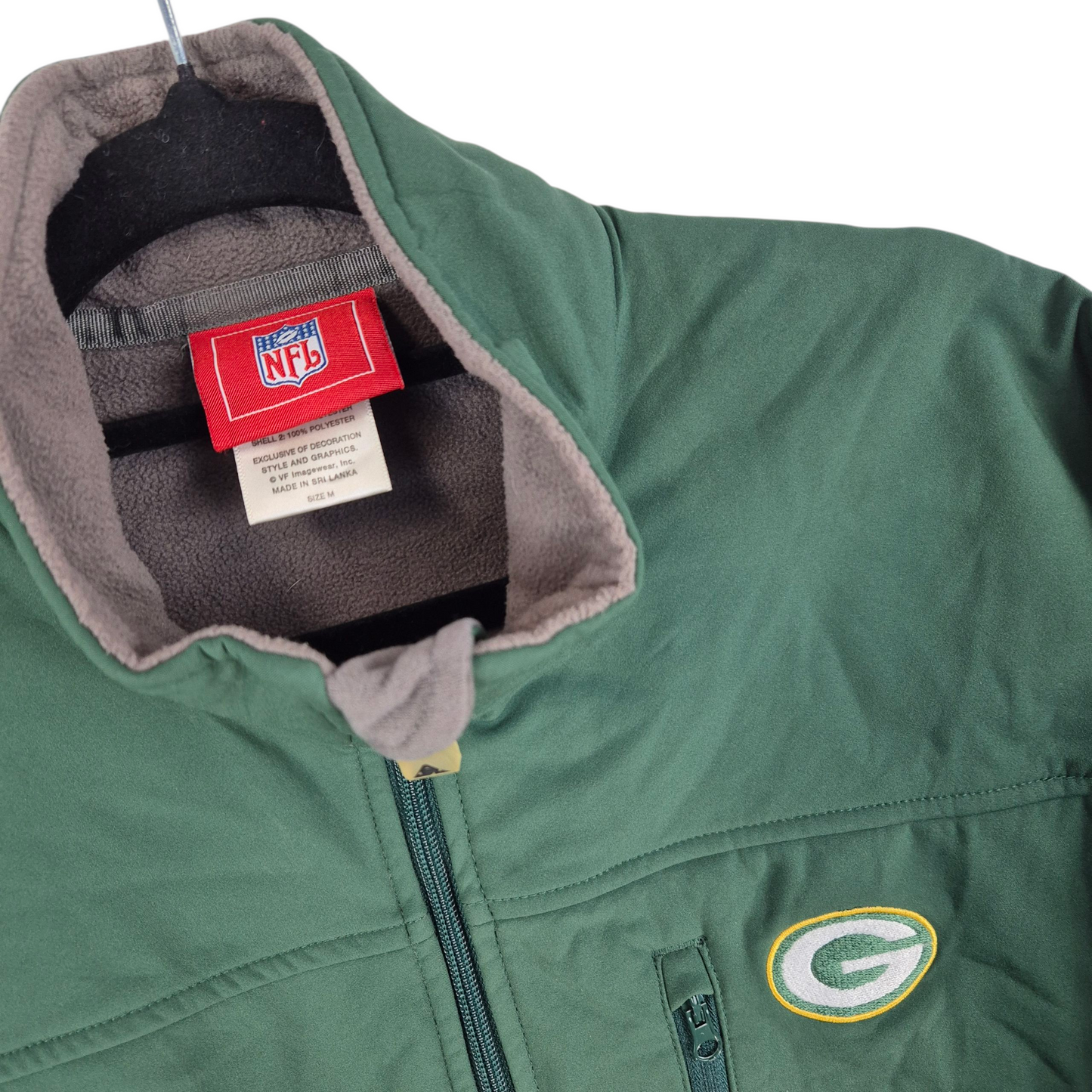 NFL Green Bay Packers Windbreaker Jacket Size M